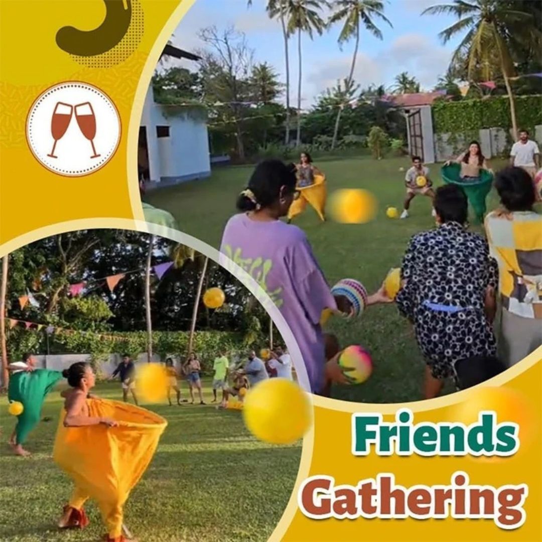 Granny Pants Yard Game – Giant Hilarious Outdoor Catch Game with Oversized Pants & Bouncy Balls