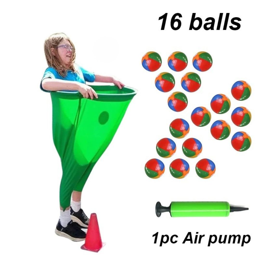 Granny Pants Yard Game – Giant Hilarious Outdoor Catch Game with Oversized Pants & Bouncy Balls