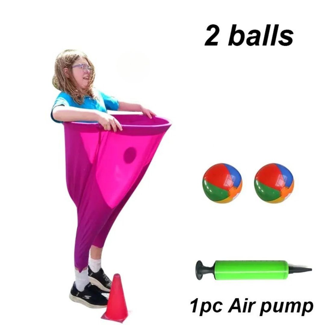 Granny Pants Yard Game – Giant Hilarious Outdoor Catch Game with Oversized Pants & Bouncy Balls
