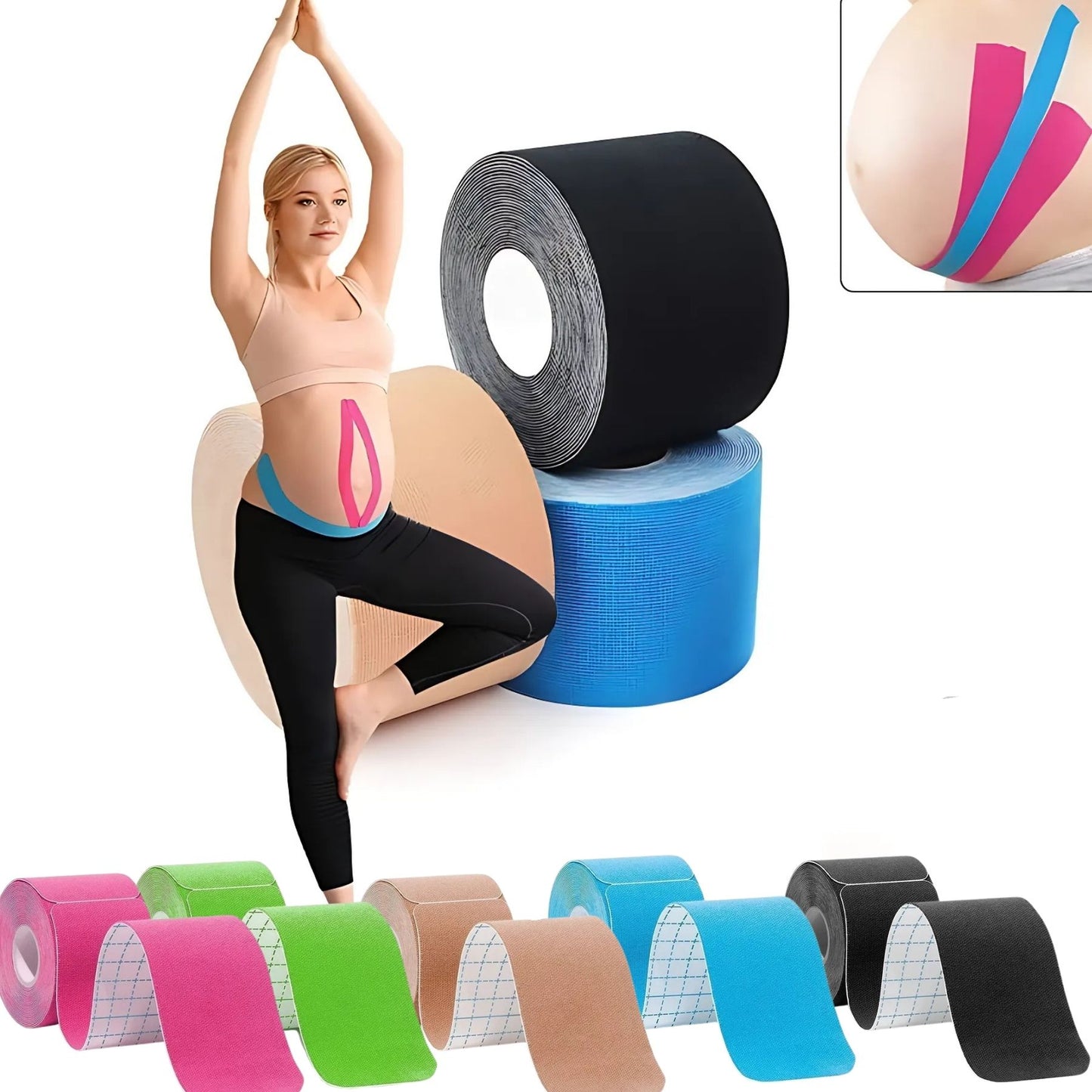 Precut Maternity Belly Support Tape