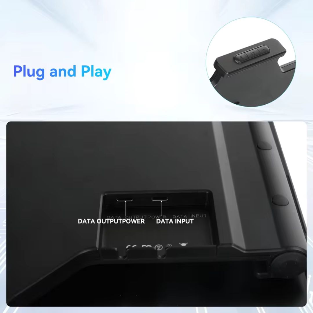 Portable Laptop Screen Extender- 14" Dual Monitor for Laptop with Built-in Speakers