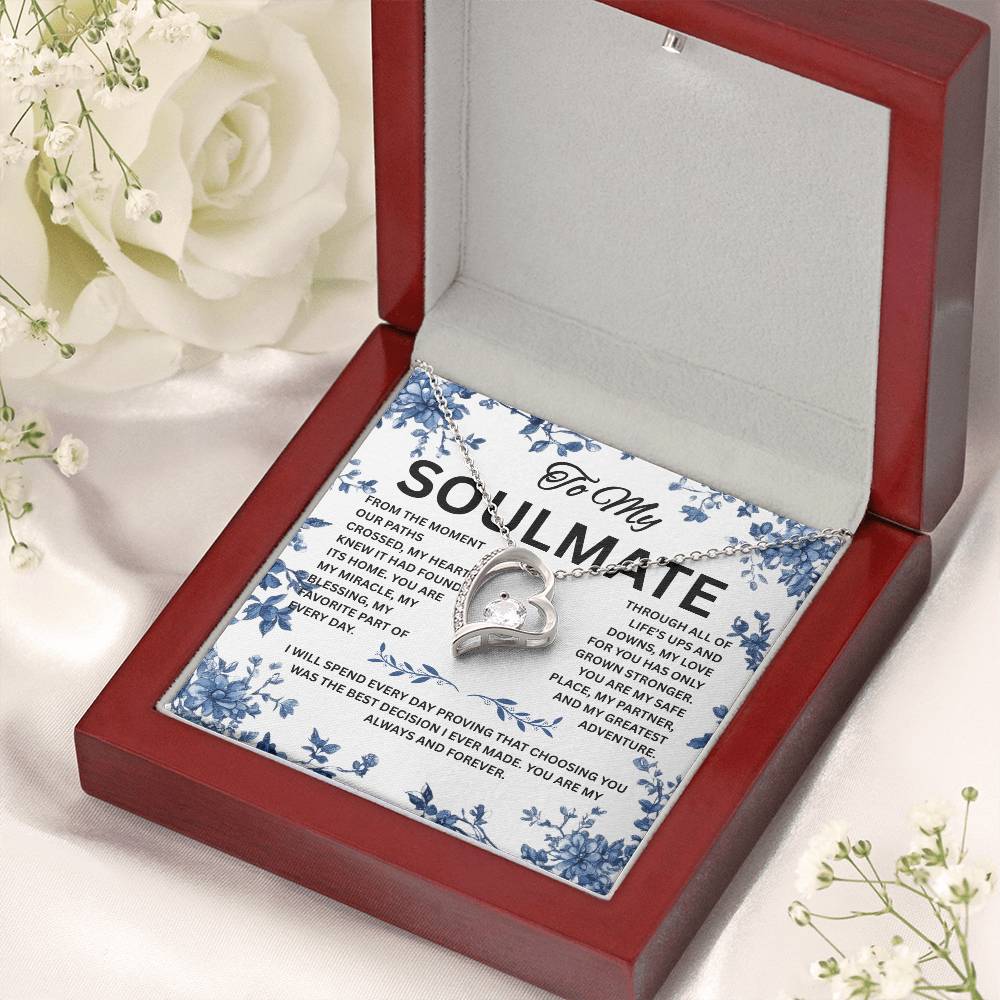 To My Soulmate Necklace, Gift for Wife