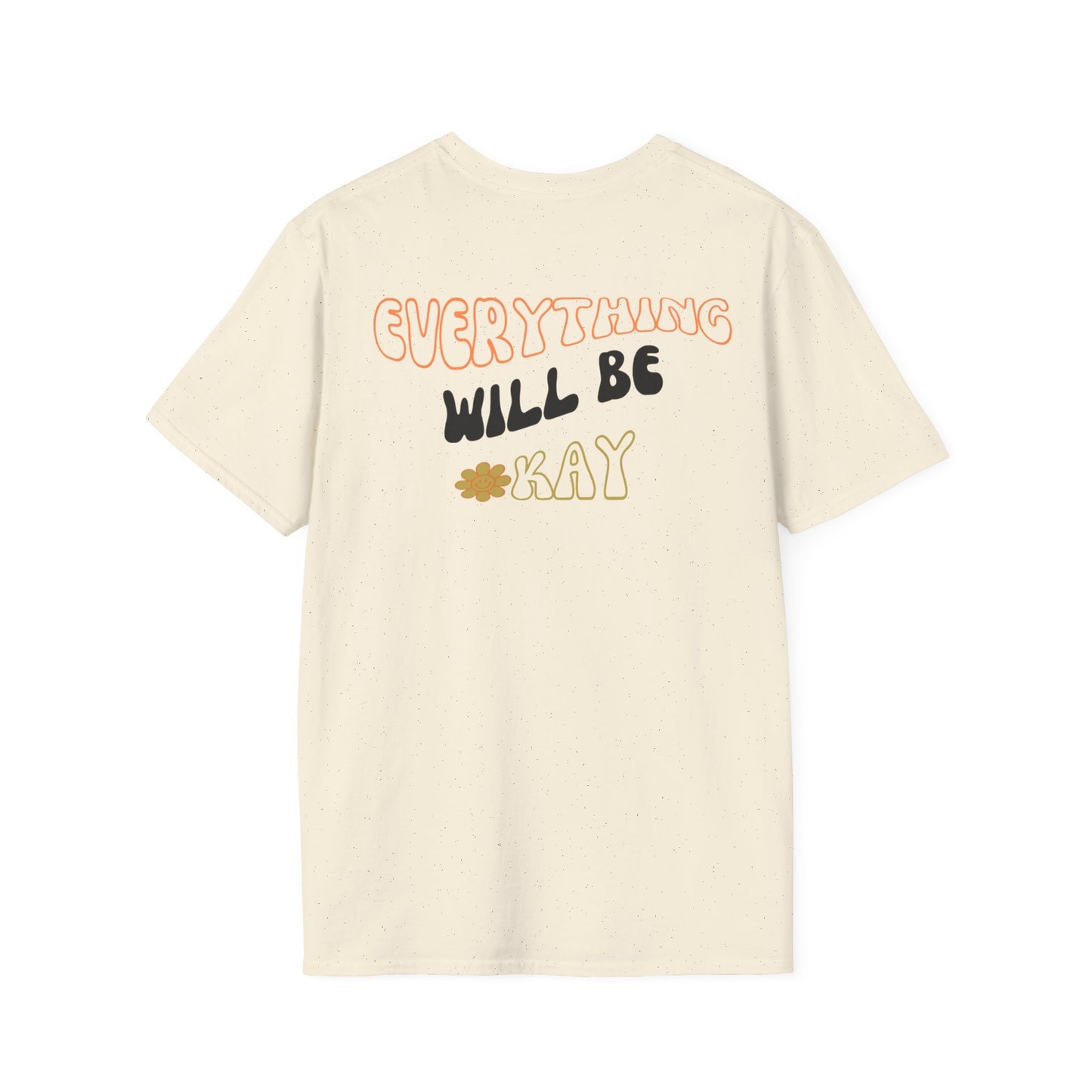 Everything Will Be Okay Shirts, Graphic Tees for Women, Letter Print Encouragement Casual Trendy Summer Tops Crew-neck shirt gift for her