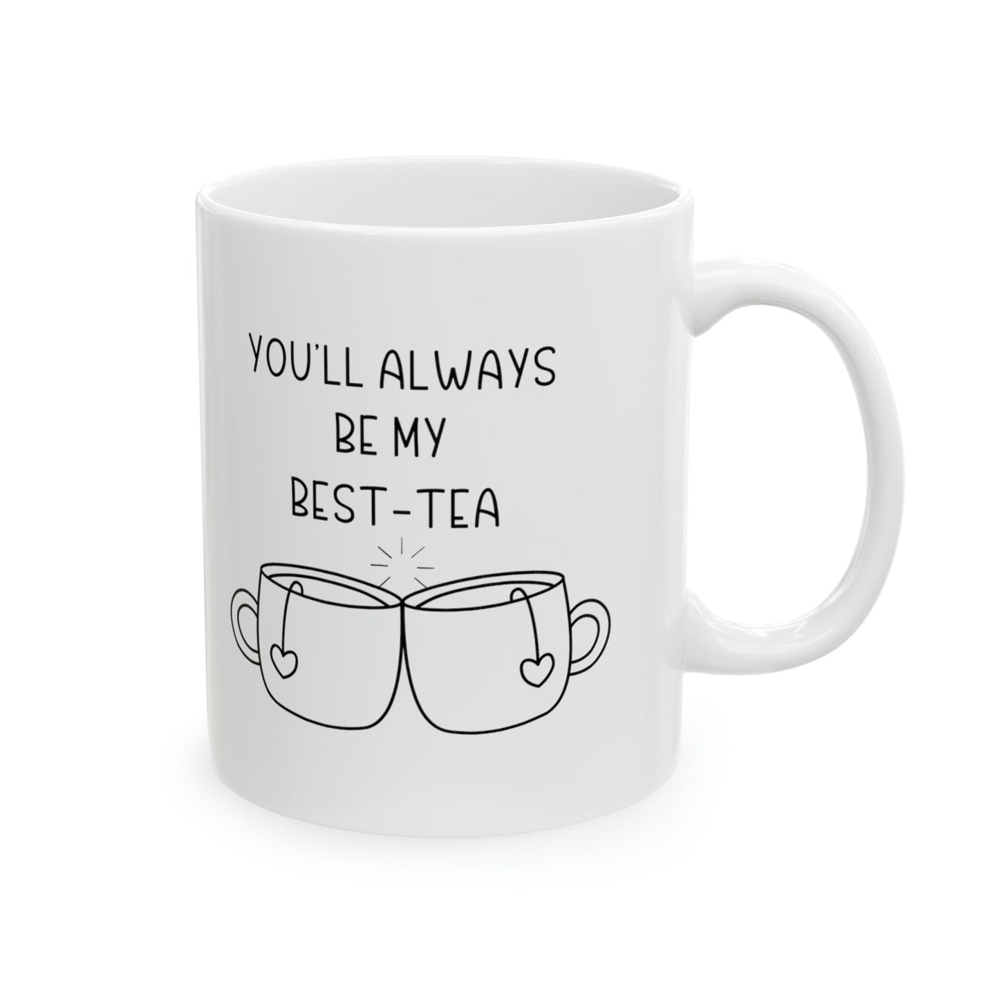 Best- Tea Best Friend Mug Gift, Friendship mug, Long Distance Friend Birthday, Friendiversary Christmas Gift
