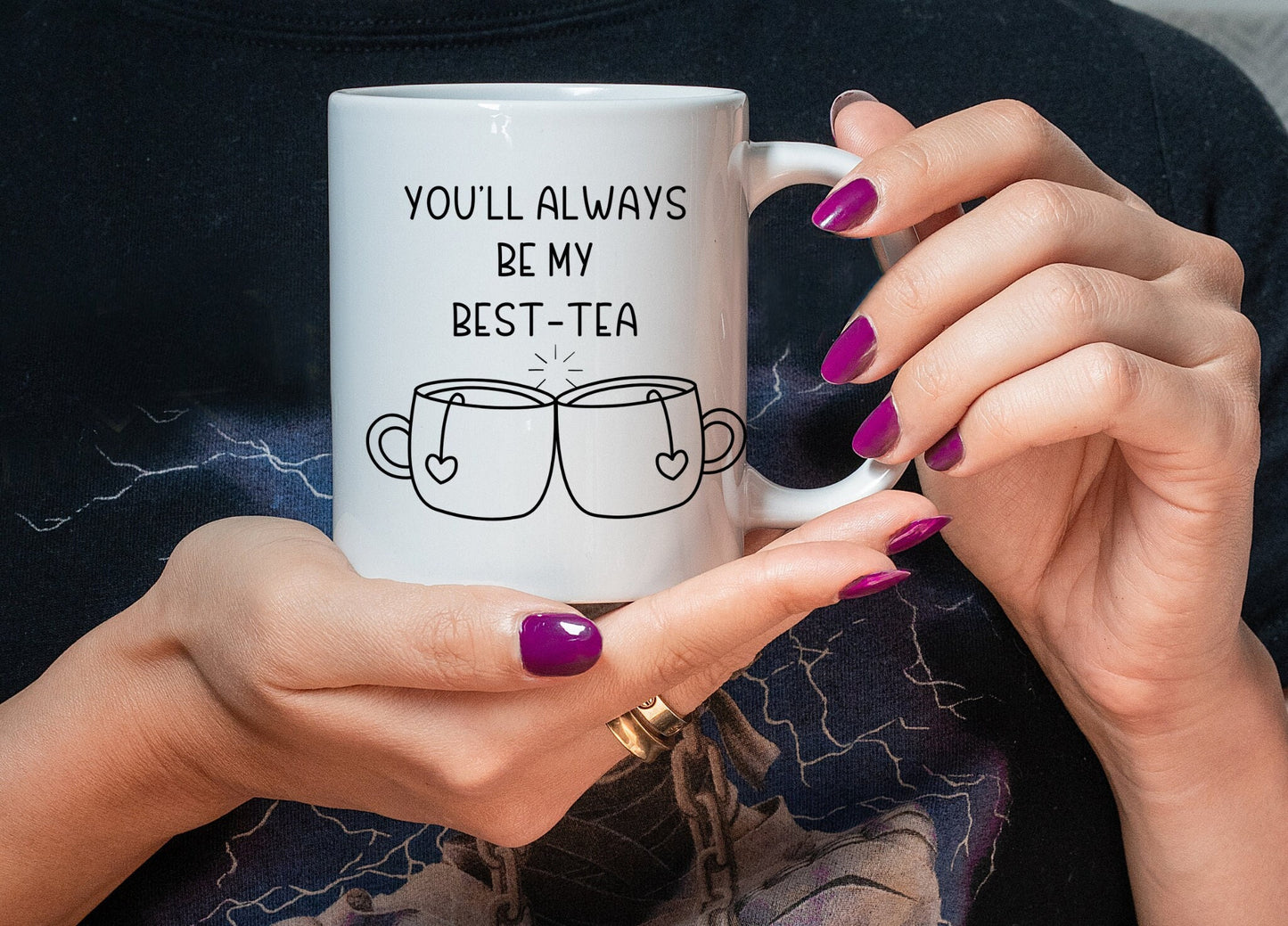 Best- Tea Best Friend Mug Gift, Friendship mug, Long Distance Friend Birthday, Friendiversary Christmas Gift