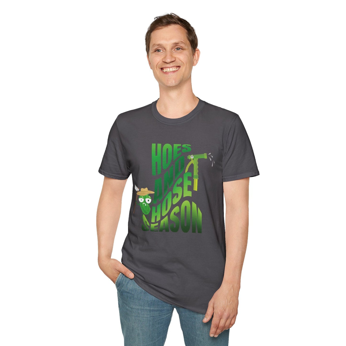 Hoes and Hose Season Gardening Shirt, Plant Lover Shirt Botanical Gift for Gardener, Farmer, for Women & Men