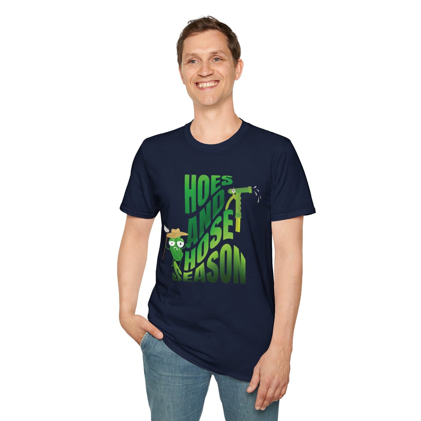 Hoes and Hose Season Gardening Shirt, Plant Lover Shirt Botanical Gift for Gardener, Farmer, for Women & Men