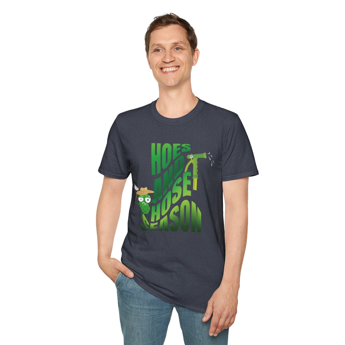 Hoes and Hose Season Gardening Shirt, Plant Lover Shirt Botanical Gift for Gardener, Farmer, for Women & Men