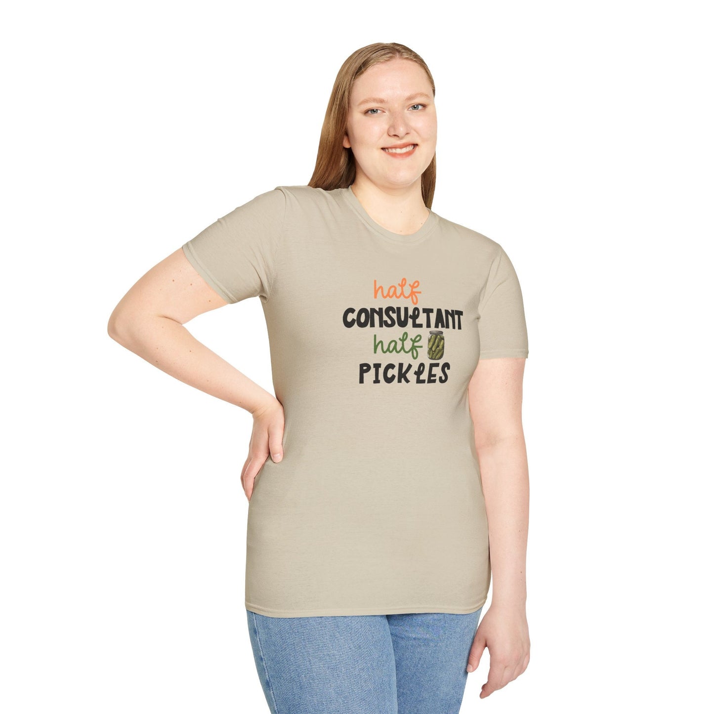 Consultant Tshirt, Funny Pickle Graphic Tees, Vintage Canned Pickles Funny Casual tshirt gift for her or him, Humor T-Shirt