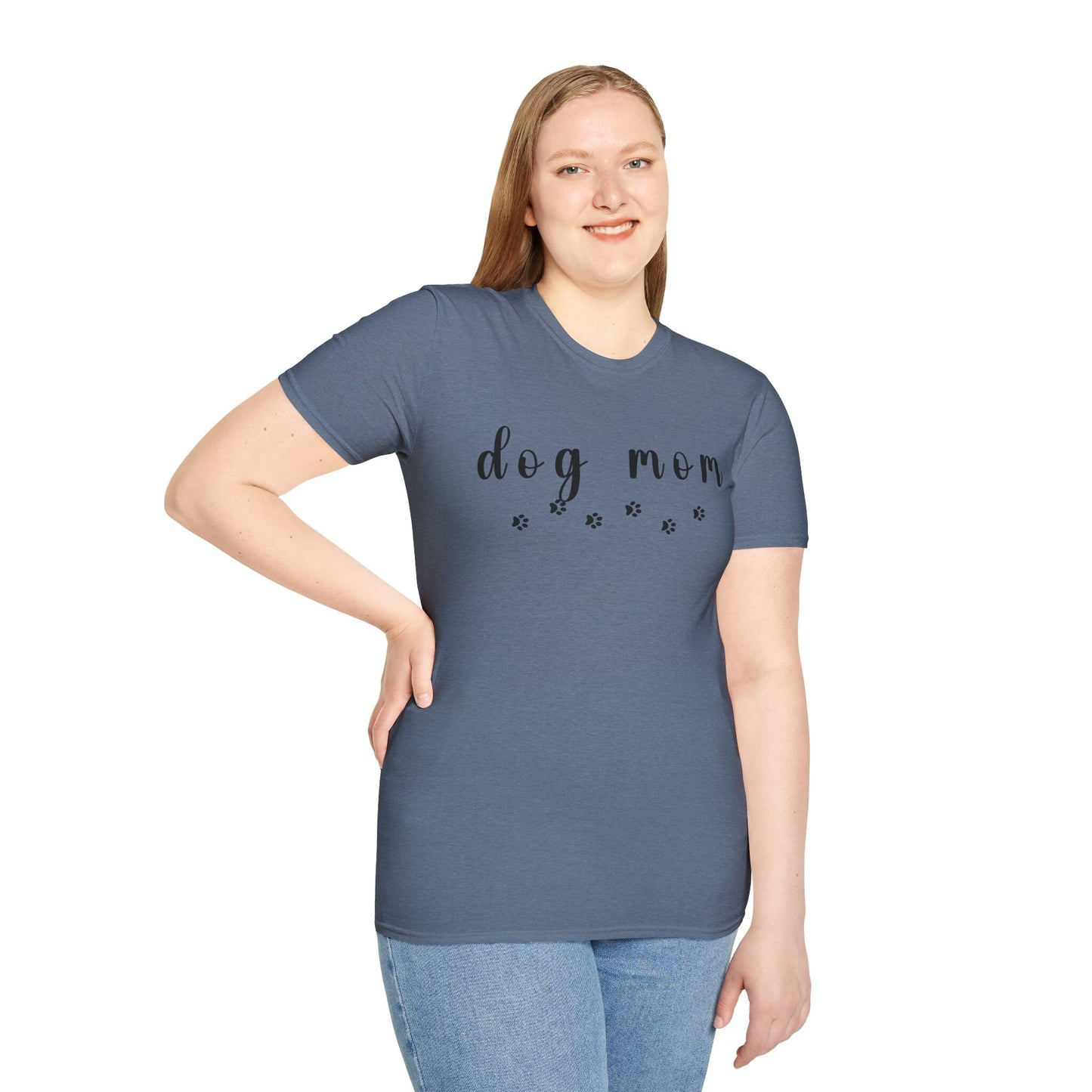 Dog Mom Shirt Gift for Pet Mom, Cute Dog Lover Gift shirt with dog paws, Dog Owner gift T-shirt for women Fur Baby Pet owner Gift Shirt