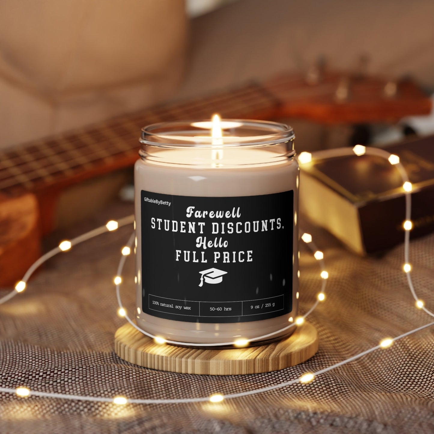 Graduation Candle Gift,Funny Candle 9oz Soy Wax Funny Hello Full Price College High School Nursing School Graduation Congratulations gift