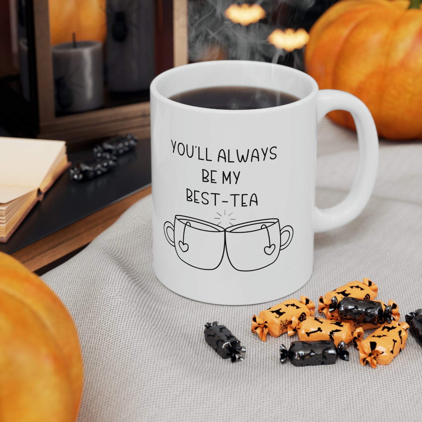 Best- Tea Best Friend Mug Gift, Friendship mug, Long Distance Friend Birthday, Friendiversary Christmas Gift