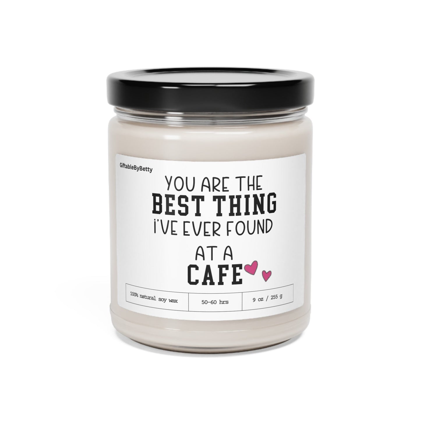 Boyfriend Girlfriend Long Distance Couple Candle Gift,Best Thing I found at a Cafe for Best Friend Coworker Wife Anniversary Birthday Gift