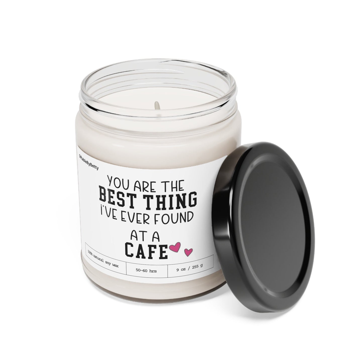Boyfriend Girlfriend Long Distance Couple Candle Gift,Best Thing I found at a Cafe for Best Friend Coworker Wife Anniversary Birthday Gift