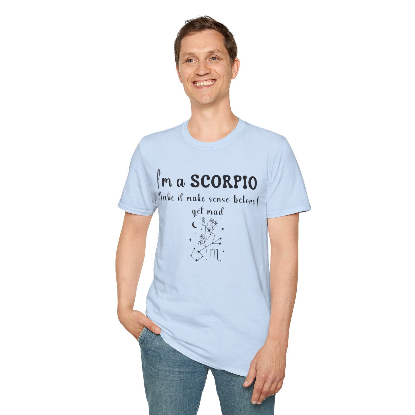 Scorpio Birthmonth flower Shirt Zodiac Sign Funny Birthday Shirt gift Cottagecore Birthflower Wildflower shirt for Horoscope Astrology Lover