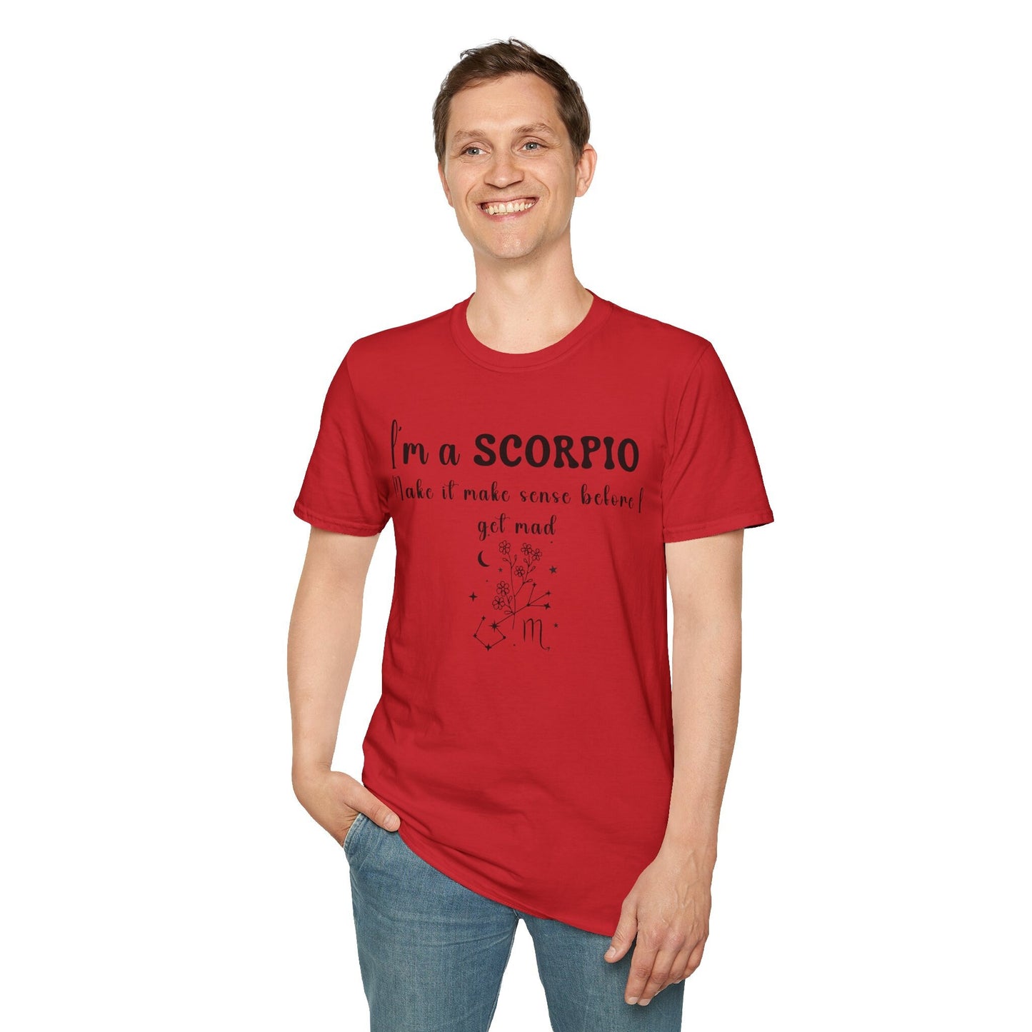 Scorpio Birthmonth flower Shirt Zodiac Sign Funny Birthday Shirt gift Cottagecore Birthflower Wildflower shirt for Horoscope Astrology Lover