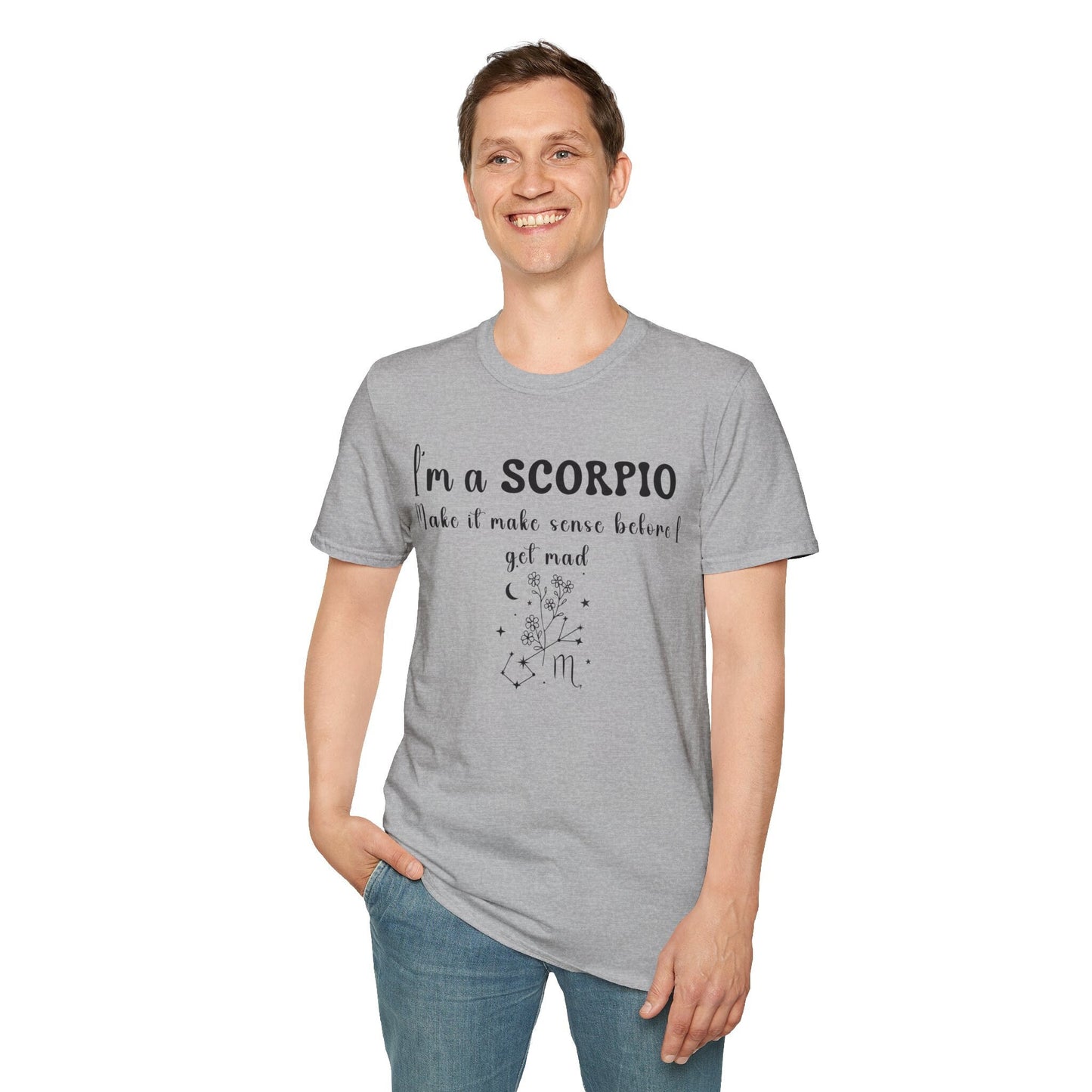 Scorpio Birthmonth flower Shirt Zodiac Sign Funny Birthday Shirt gift Cottagecore Birthflower Wildflower shirt for Horoscope Astrology Lover