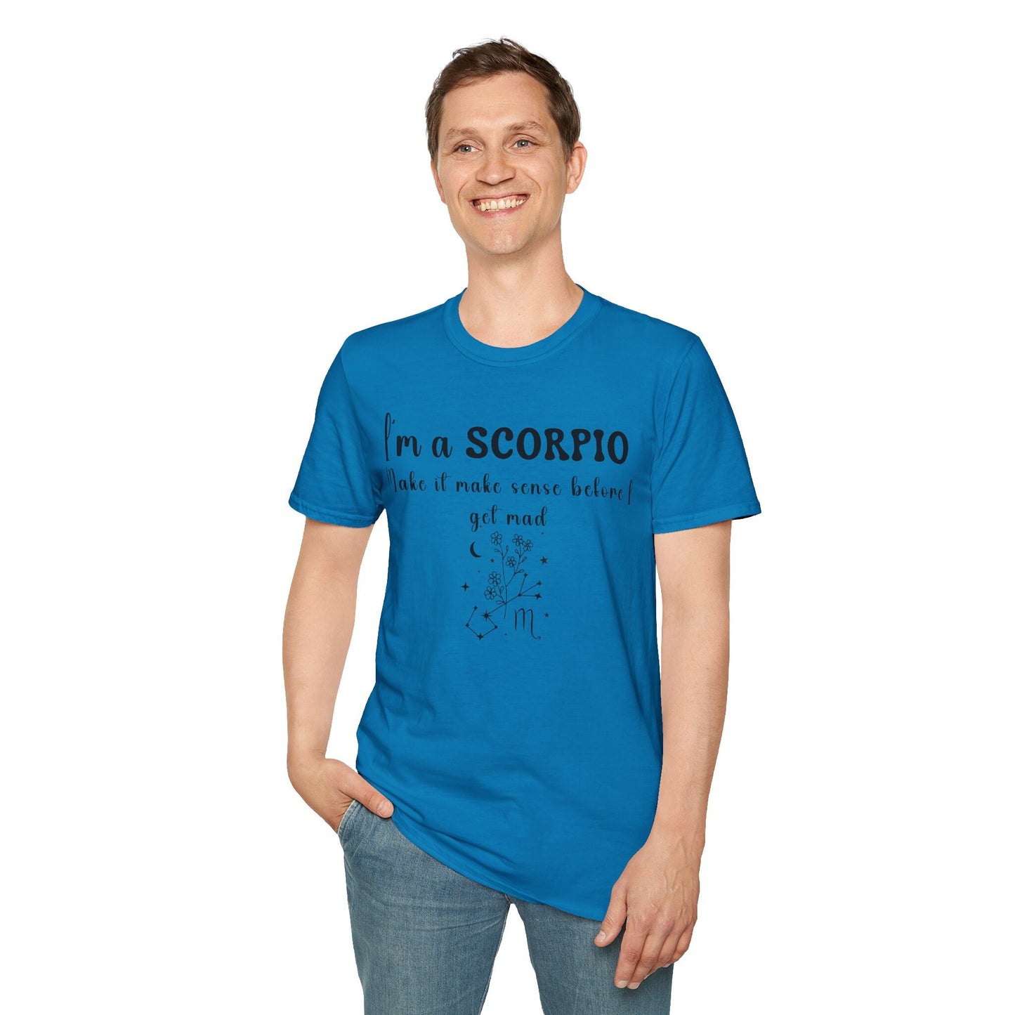 Scorpio Birthmonth flower Shirt Zodiac Sign Funny Birthday Shirt gift Cottagecore Birthflower Wildflower shirt for Horoscope Astrology Lover