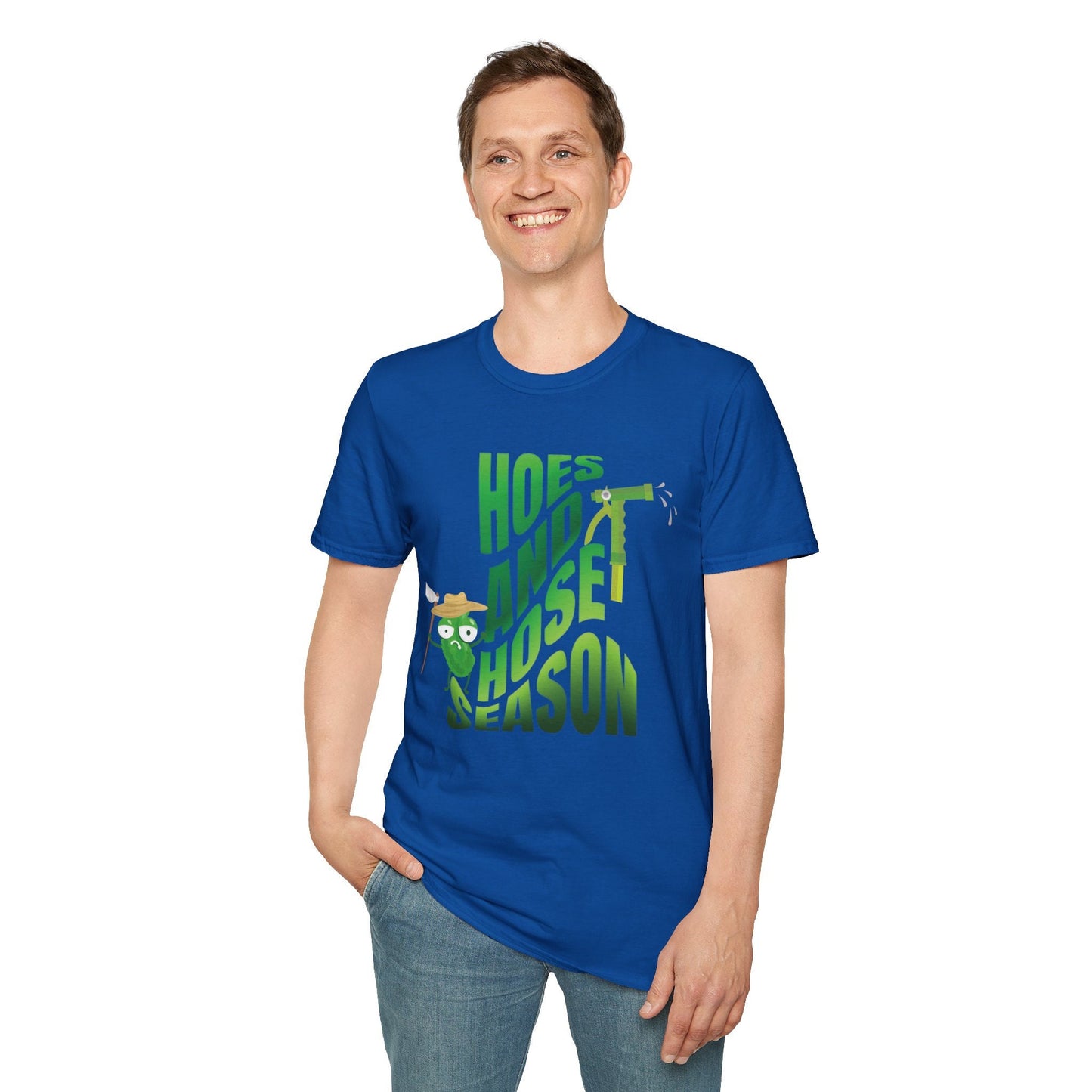 Hoes and Hose Season Gardening Shirt, Plant Lover Shirt Botanical Gift for Gardener, Farmer, for Women & Men