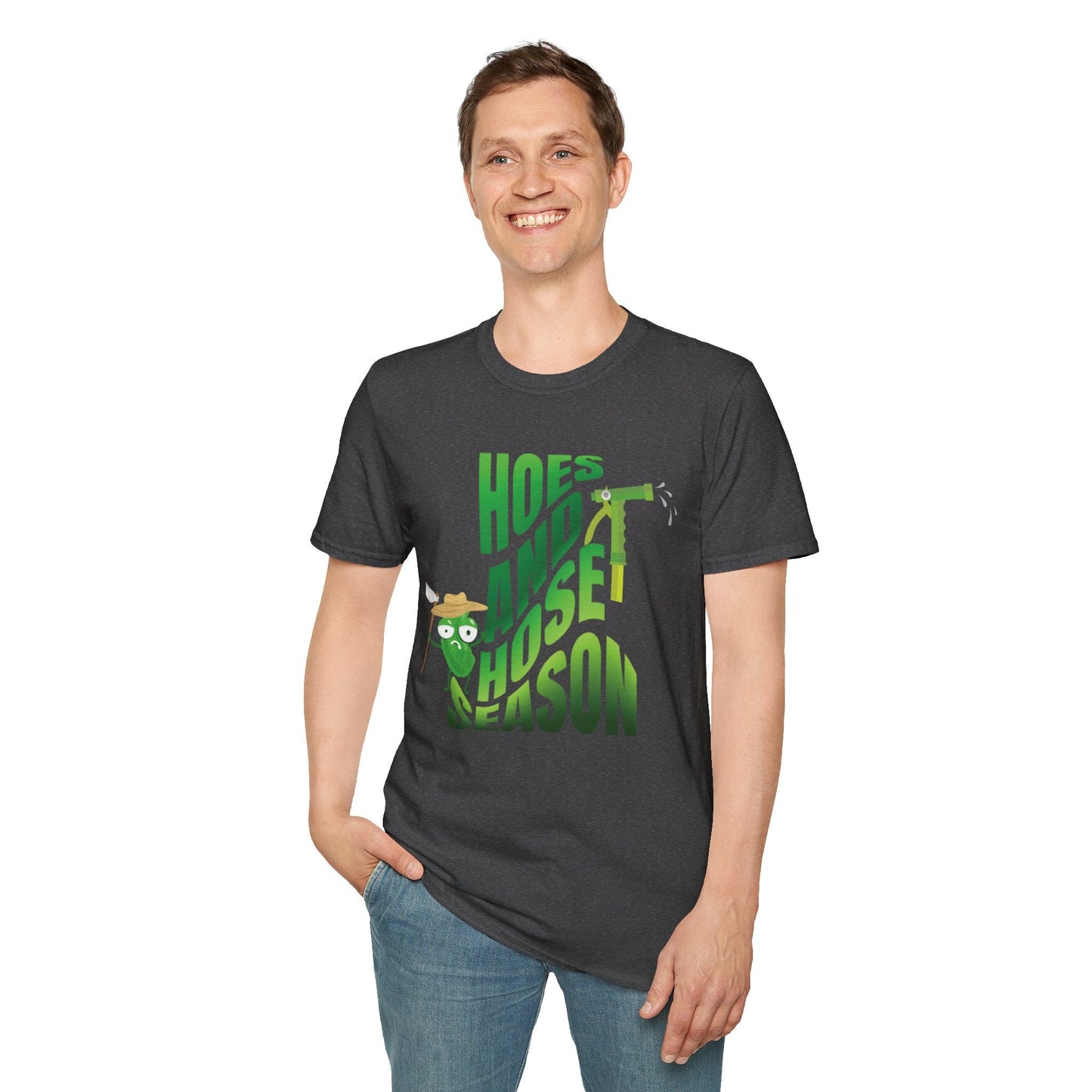 Hoes and Hose Season Gardening Shirt, Plant Lover Shirt Botanical Gift for Gardener, Farmer, for Women & Men