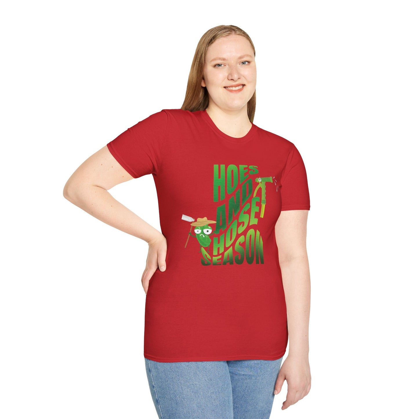 Hoes and Hose Season Gardening Shirt, Plant Lover Shirt Botanical Gift for Gardener, Farmer, for Women & Men