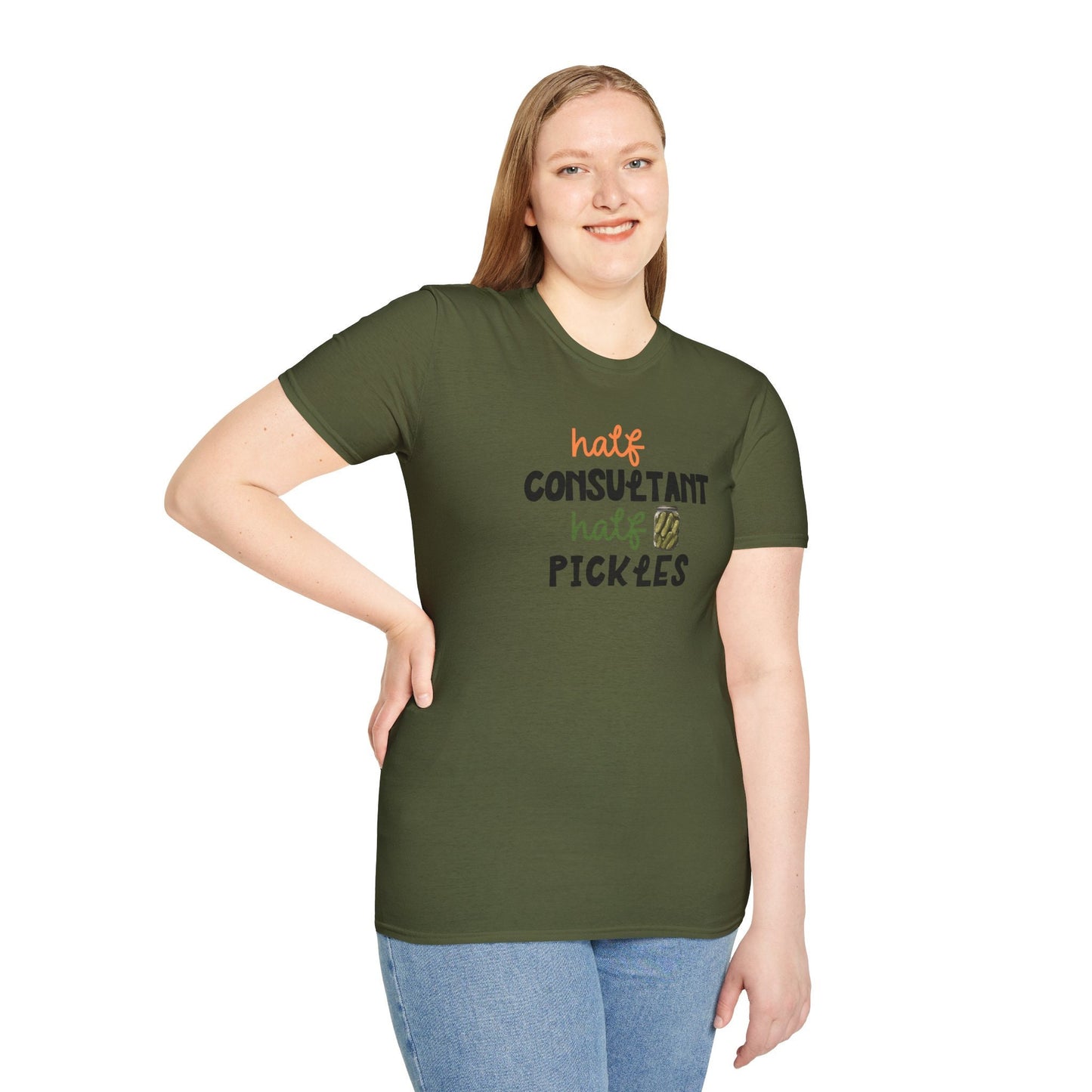 Consultant Tshirt, Funny Pickle Graphic Tees, Vintage Canned Pickles Funny Casual tshirt gift for her or him, Humor T-Shirt
