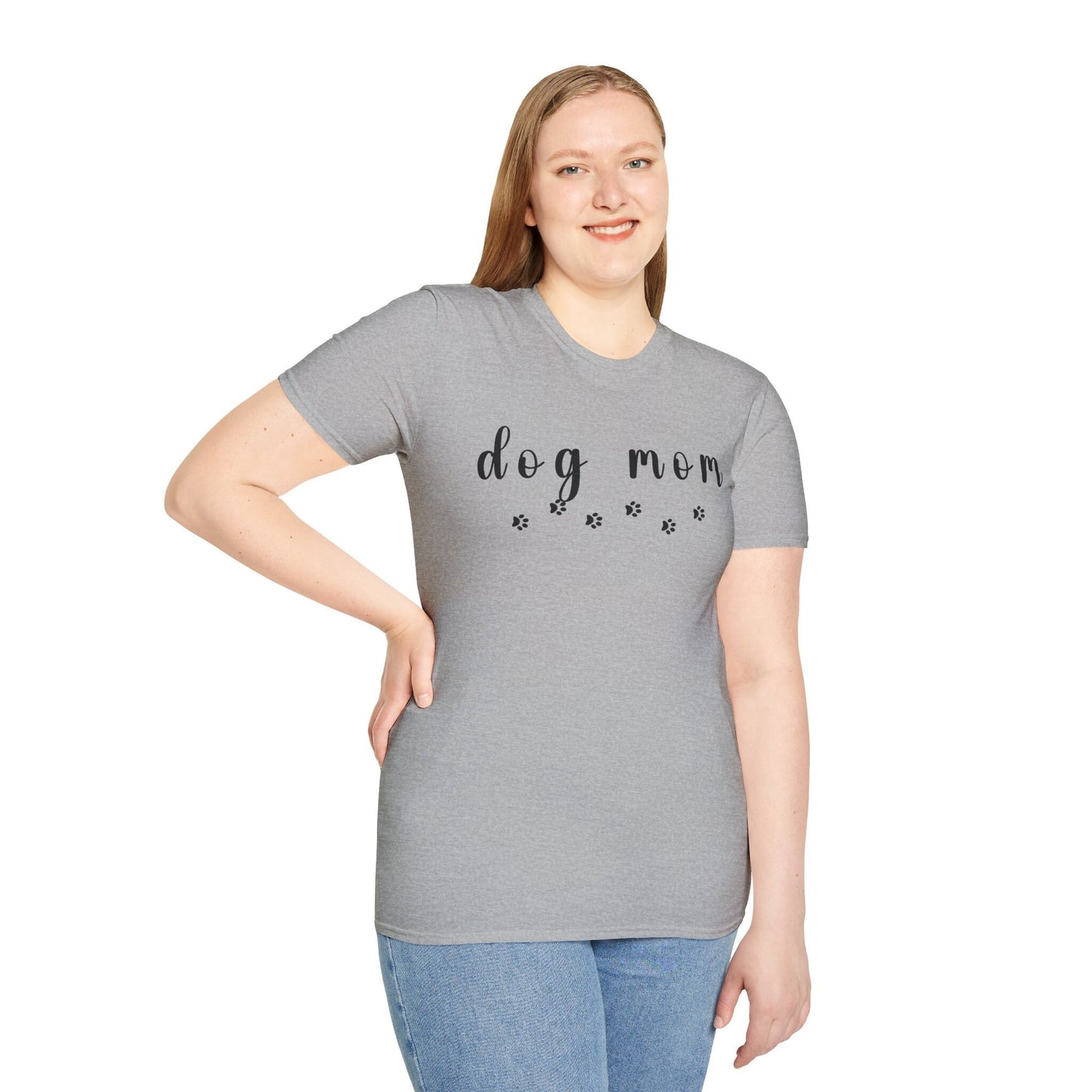 Dog Mom Shirt Gift for Pet Mom, Cute Dog Lover Gift shirt with dog paws, Dog Owner gift T-shirt for women Fur Baby Pet owner Gift Shirt