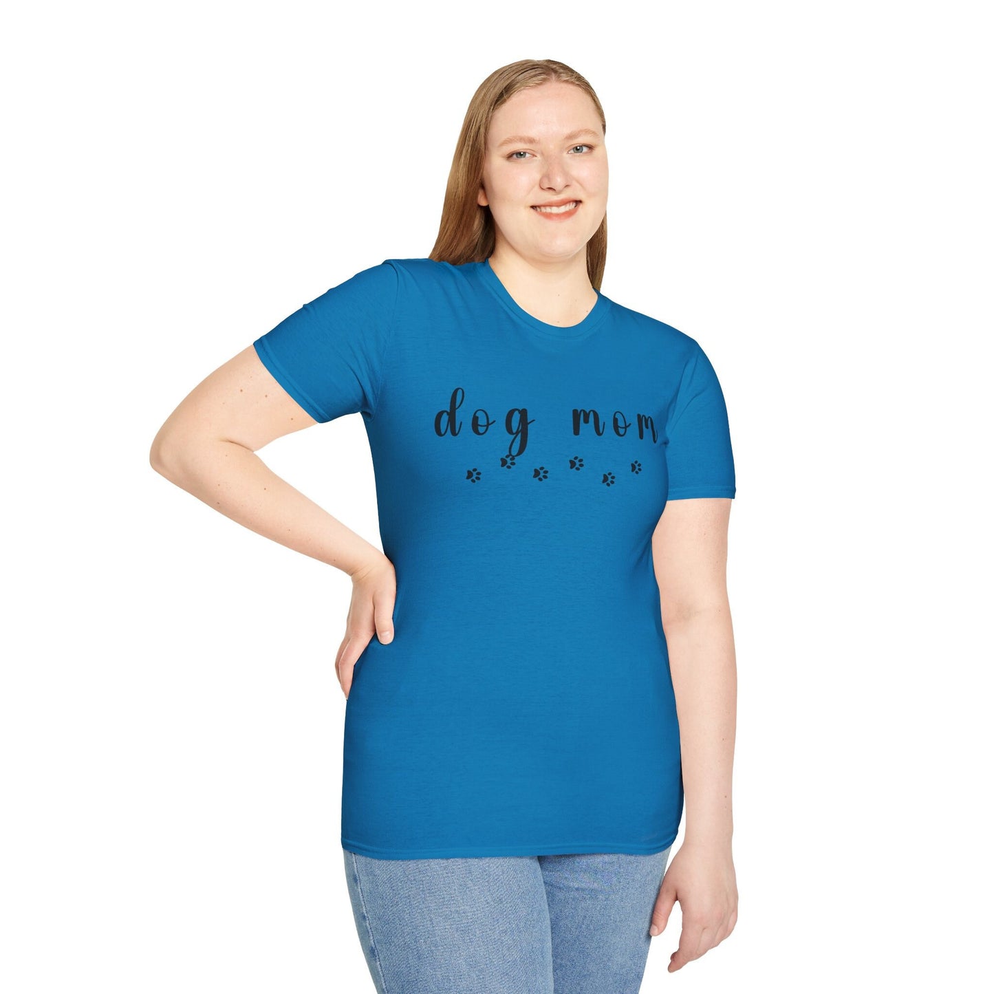 Dog Mom Shirt Gift for Pet Mom, Cute Dog Lover Gift shirt with dog paws, Dog Owner gift T-shirt for women Fur Baby Pet owner Gift Shirt
