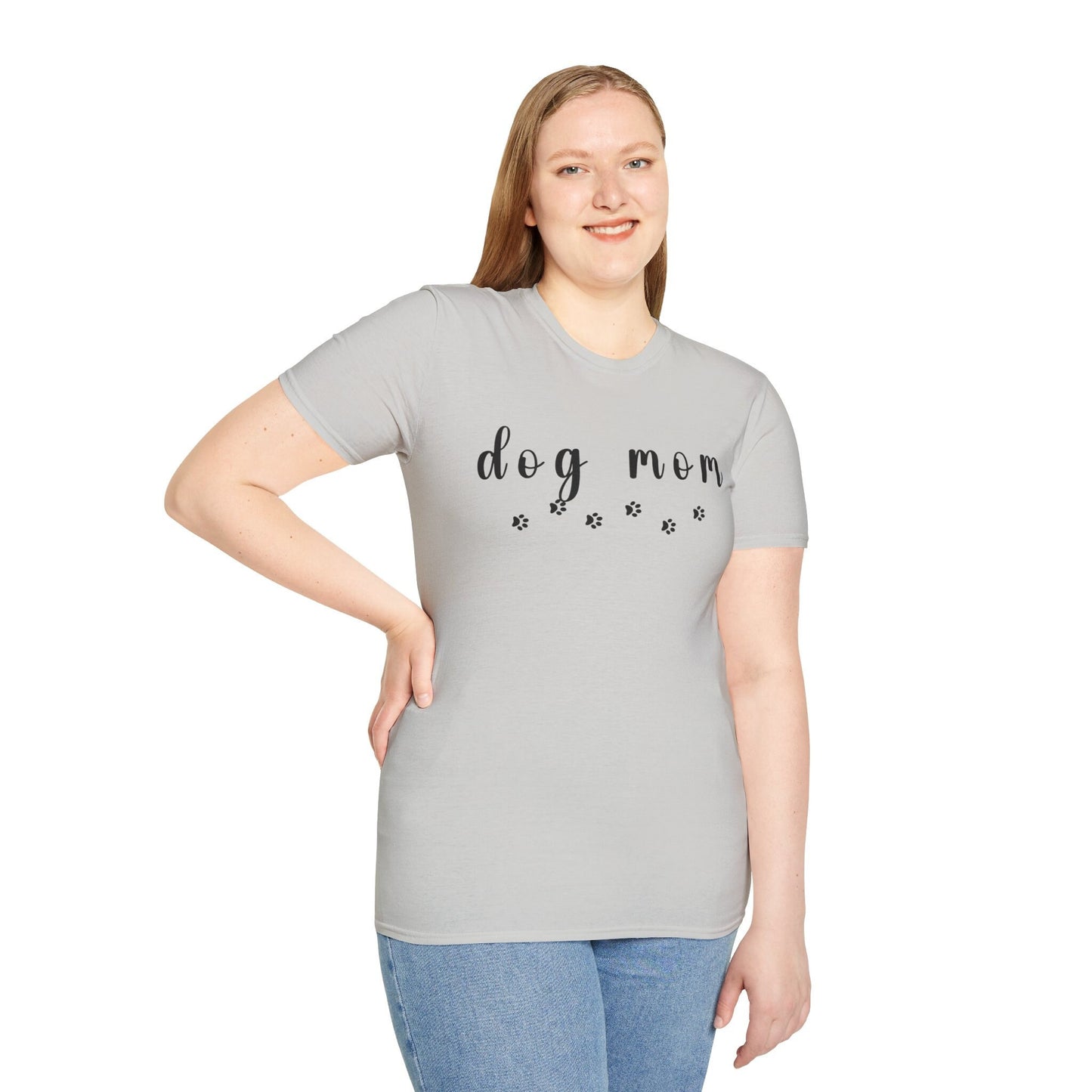 Dog Mom Shirt Gift for Pet Mom, Cute Dog Lover Gift shirt with dog paws, Dog Owner gift T-shirt for women Fur Baby Pet owner Gift Shirt