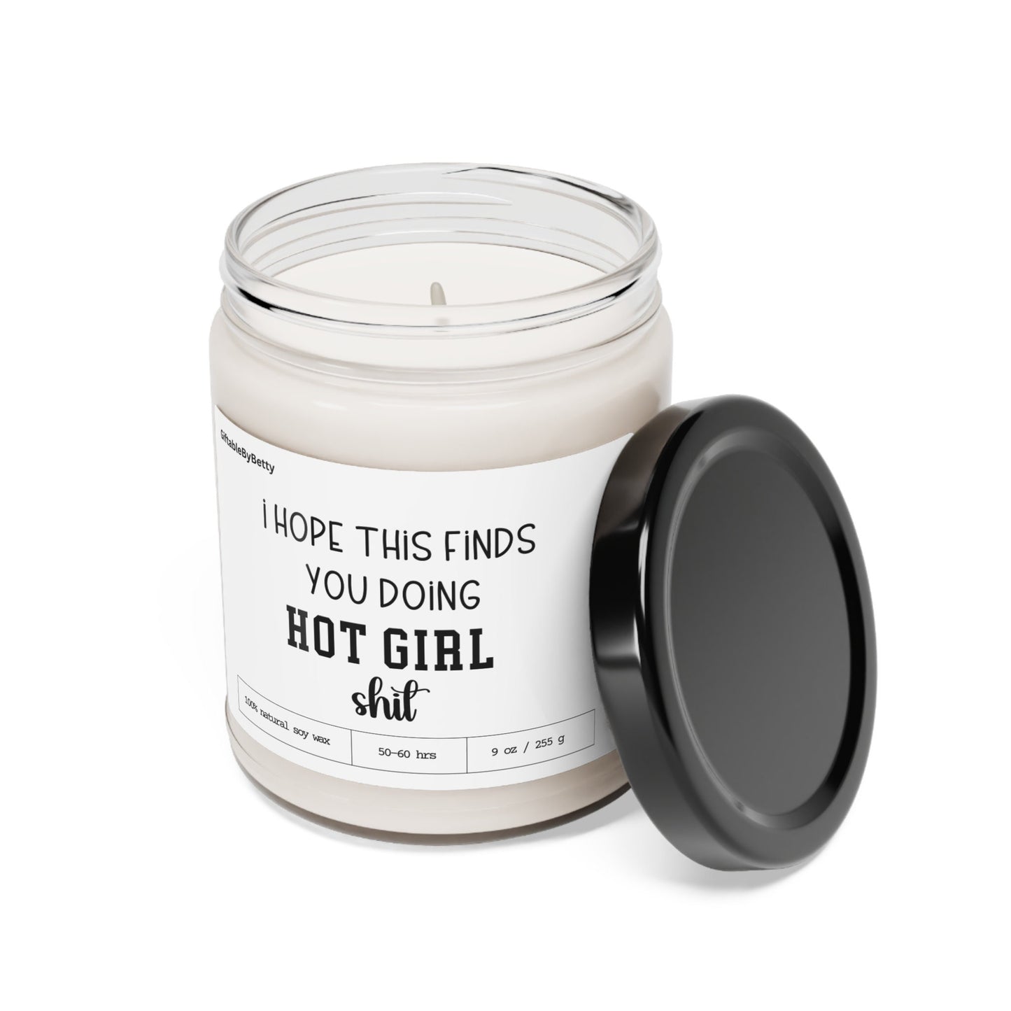 Hot Girl Candle Friendship Gift,Galentines Day 9oz Scented Soy Funny Candle Girl Best Friend gift for Bestie, Coworker Birthday Gift for her