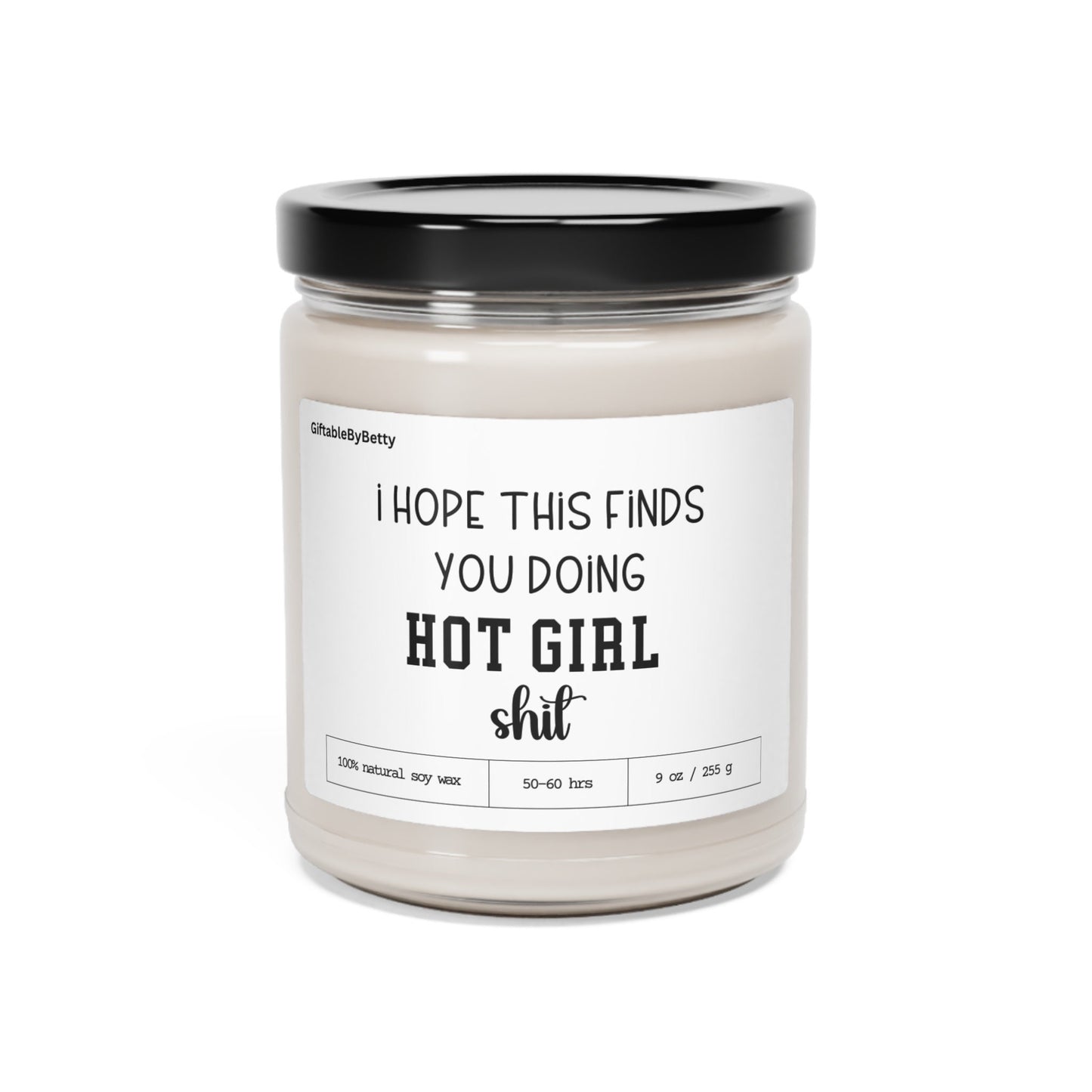 Hot Girl Candle Friendship Gift,Galentines Day 9oz Scented Soy Funny Candle Girl Best Friend gift for Bestie, Coworker Birthday Gift for her