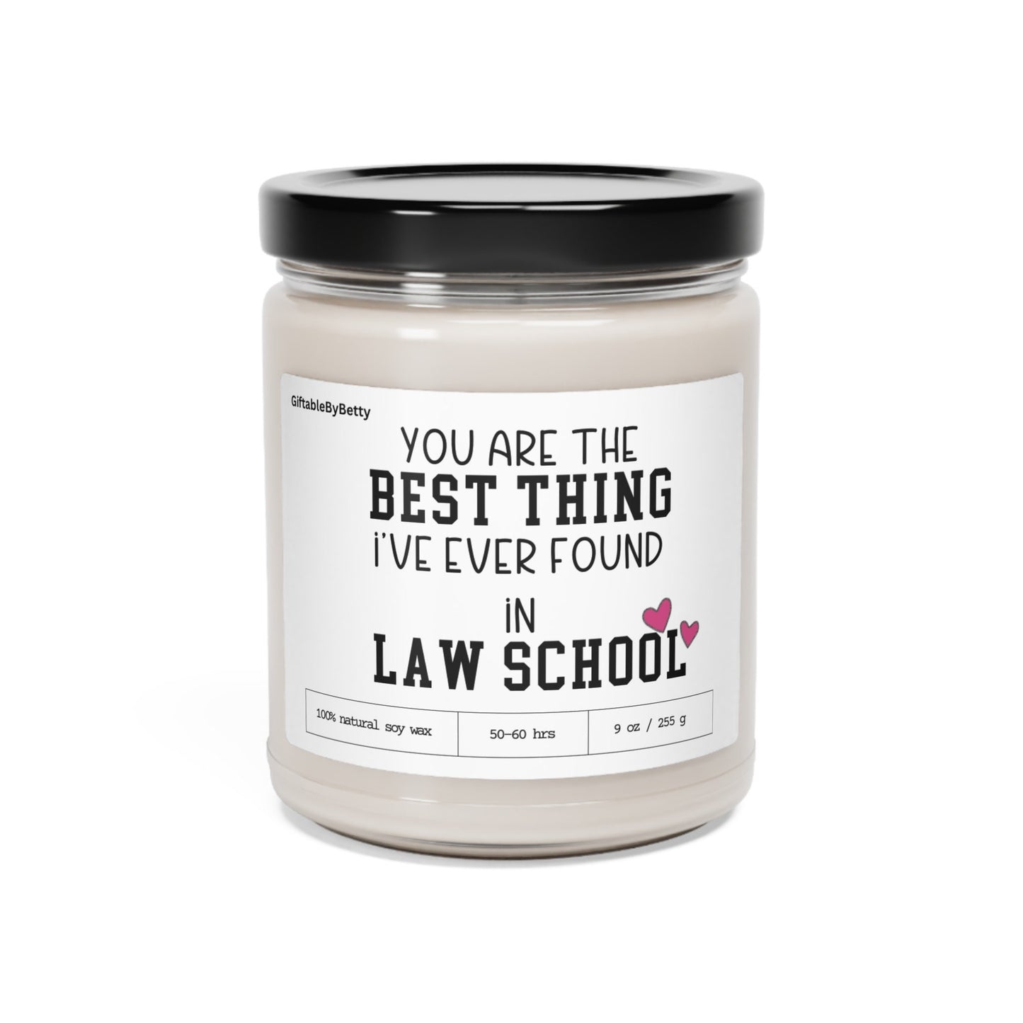 Boyfriend Girlfriend 9oz Candle Gift, Best Thing I found at Law School for Best Friend Fiance Wife Anniversary Teacher Appreciation Gift