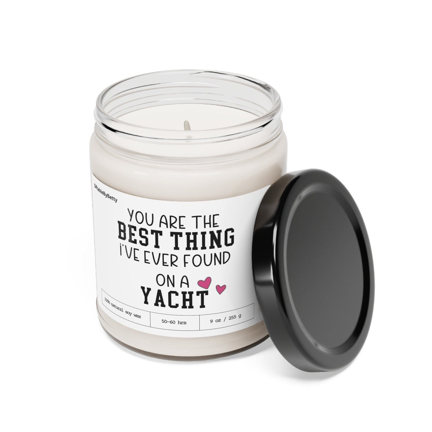 Boyfriend Girlfriend Long Distance Couple Candle Gift, Best Thing I found on a Yacht for Best Friend Fiance Wife Anniversary Birthday Gift