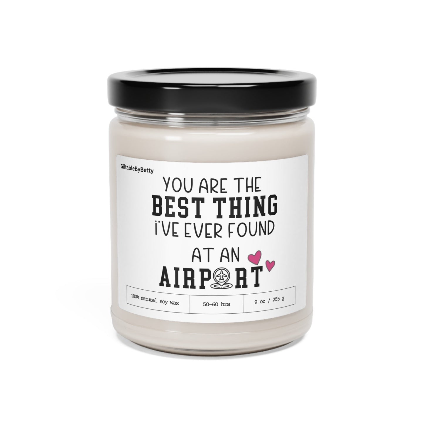 Boyfriend Girlfriend Long Distance Couple Candle Gift,Best Thing I found at an Airport for Friend Flight Attendant Pilot Wife Anniversary
