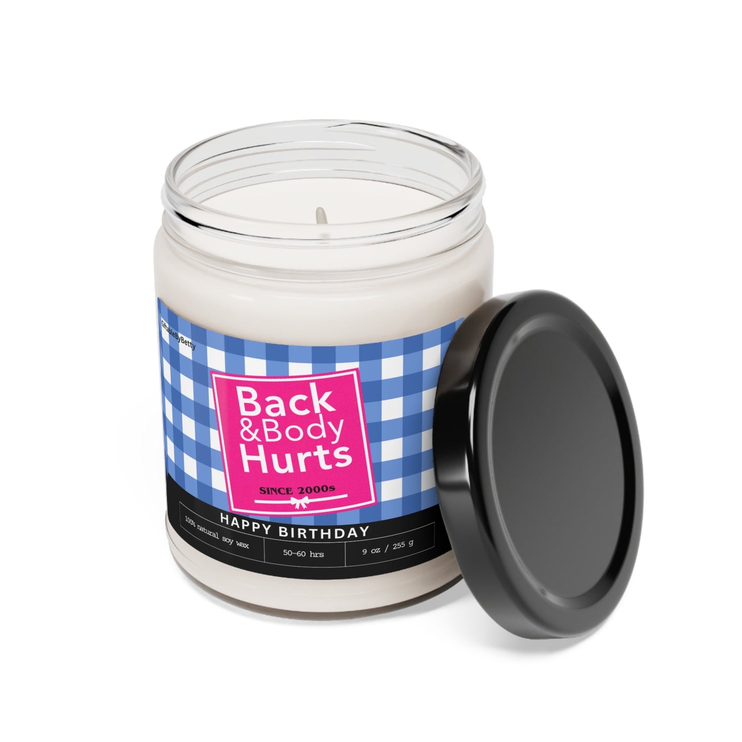 Funny Happy Birthday Candle,Back & Body Hurts since 2000s Gifts for Women Men Get Z Coworker Best Friend Sister Brother Candle Gift Birthday