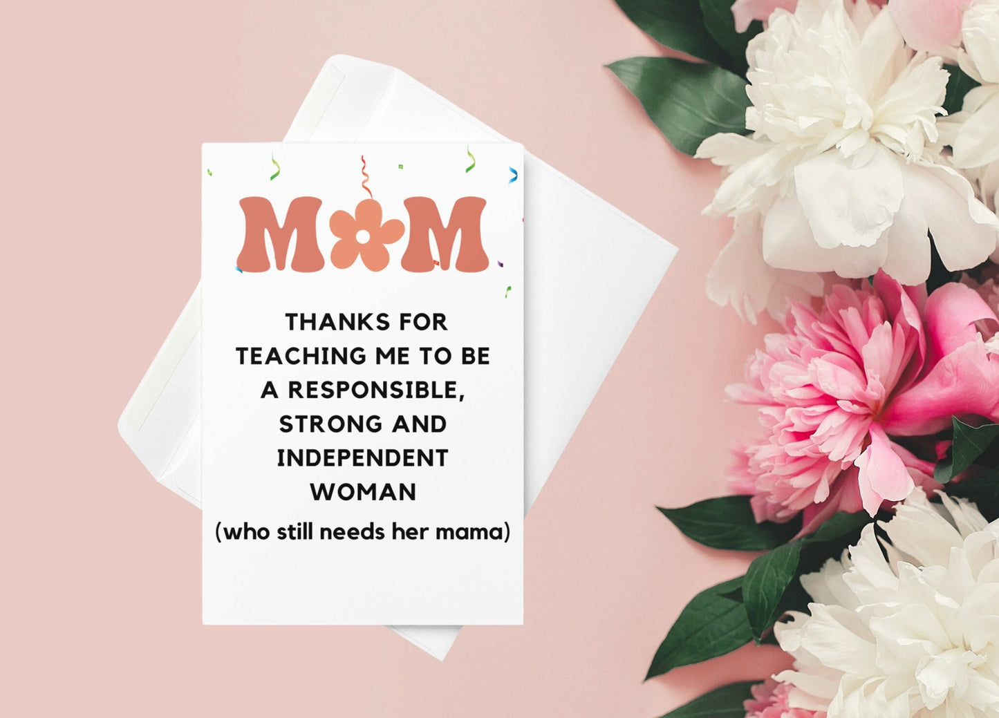 Funny Mothers Day Card for Mom Birthday Card for Mom Gift From Daughter From Son Oldest Child Mother's Day Gift Witty Mom Card