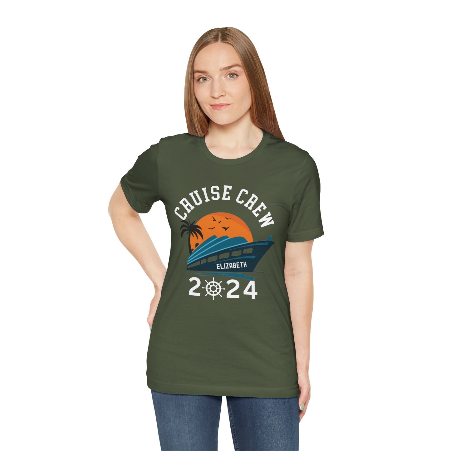 Custom Cruise Shirts 2024 Birthday Cruise Shirt for Girls Trip Family Retirement Cruise Squad 2024 Shirt