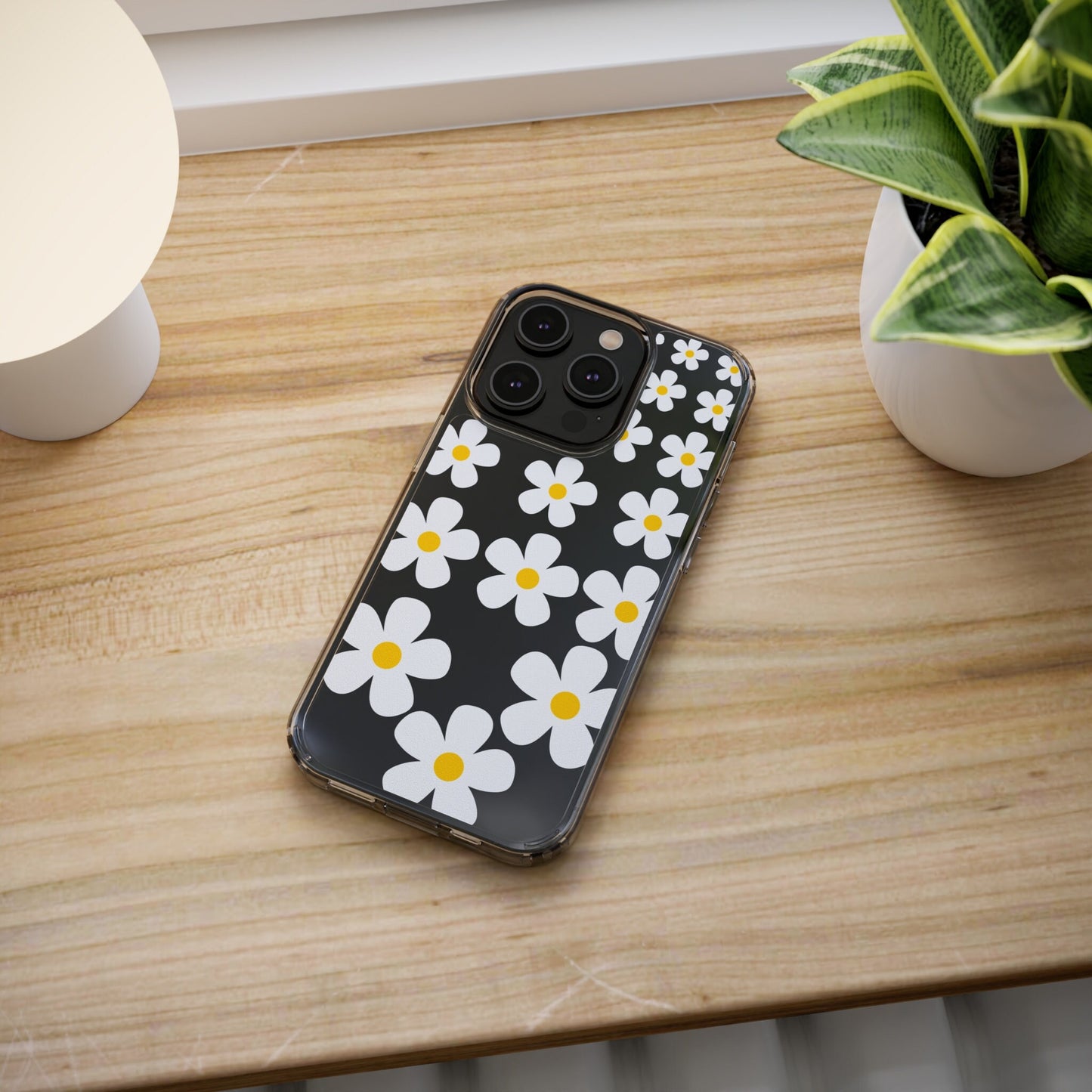 Clear Daisy Flower Floral Phone Case for iPhone 14 13 12 11 Pro Max 14 13 12 11 pro 13,12 mini Samsung Galaxy S22 Plus Ultra S21 Plus Ultra