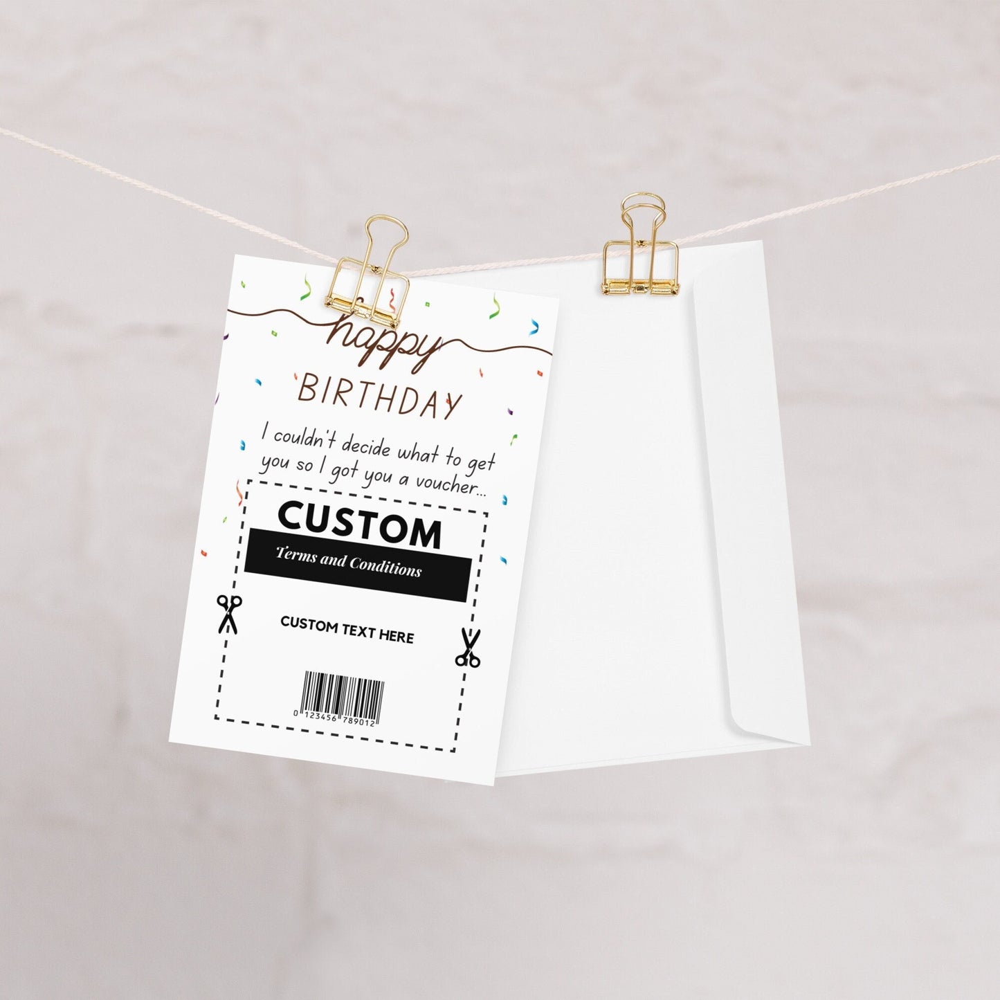 Personalised Birthday Card Custom Voucher for Funny Naughty Birthday Card Friend Mom Dad Husband Wife Boyfriend 21st 30th 40th 50th Birthday