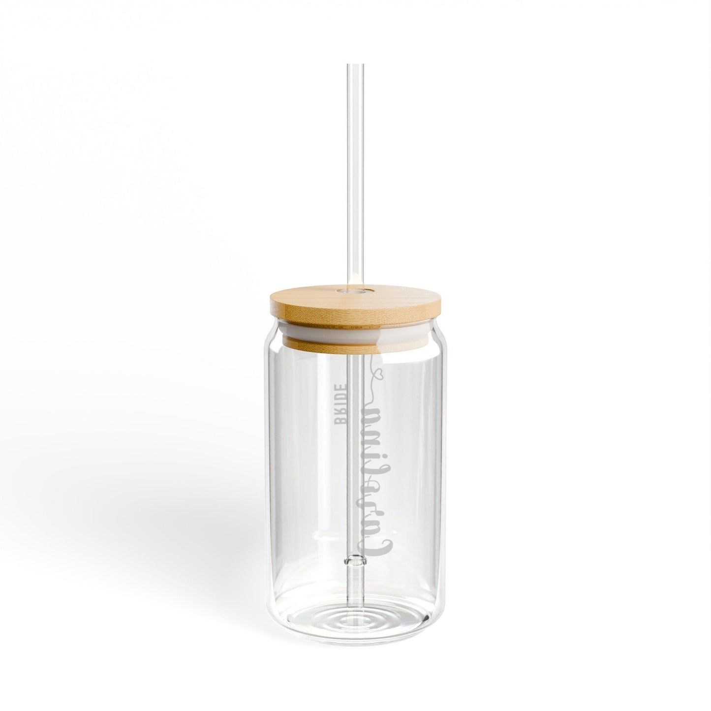 Personalized Bridesmaid Gift Tumbler Customized Iced Coffee Glass Tumbler Bridesmaid Proposal Bachelorette Party 16oz Glass Cup Bridal Party