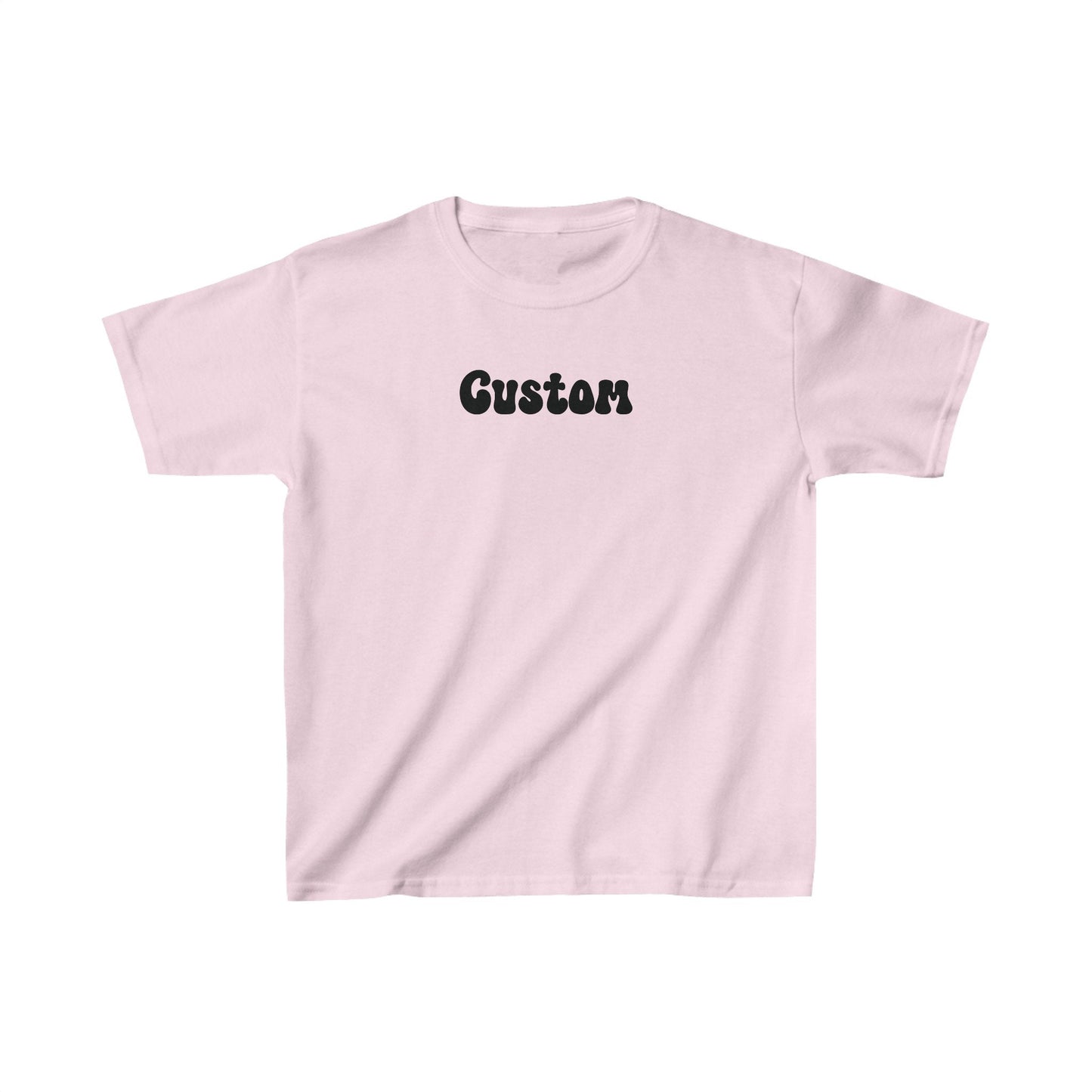 Custom Text Baby Tee, Trendy y2k 90s Vintage Tee, Personalized Y2K Baby Tee, Custom text y2k Shirt, Crop Top Gift for Girls, Birthday gift