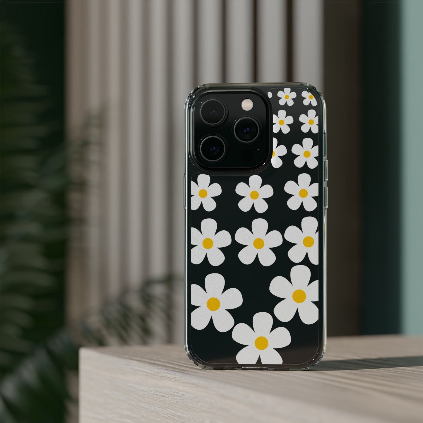 Clear Daisy Flower Floral Phone Case for iPhone 14 13 12 11 Pro Max 14 13 12 11 pro 13,12 mini Samsung Galaxy S22 Plus Ultra S21 Plus Ultra