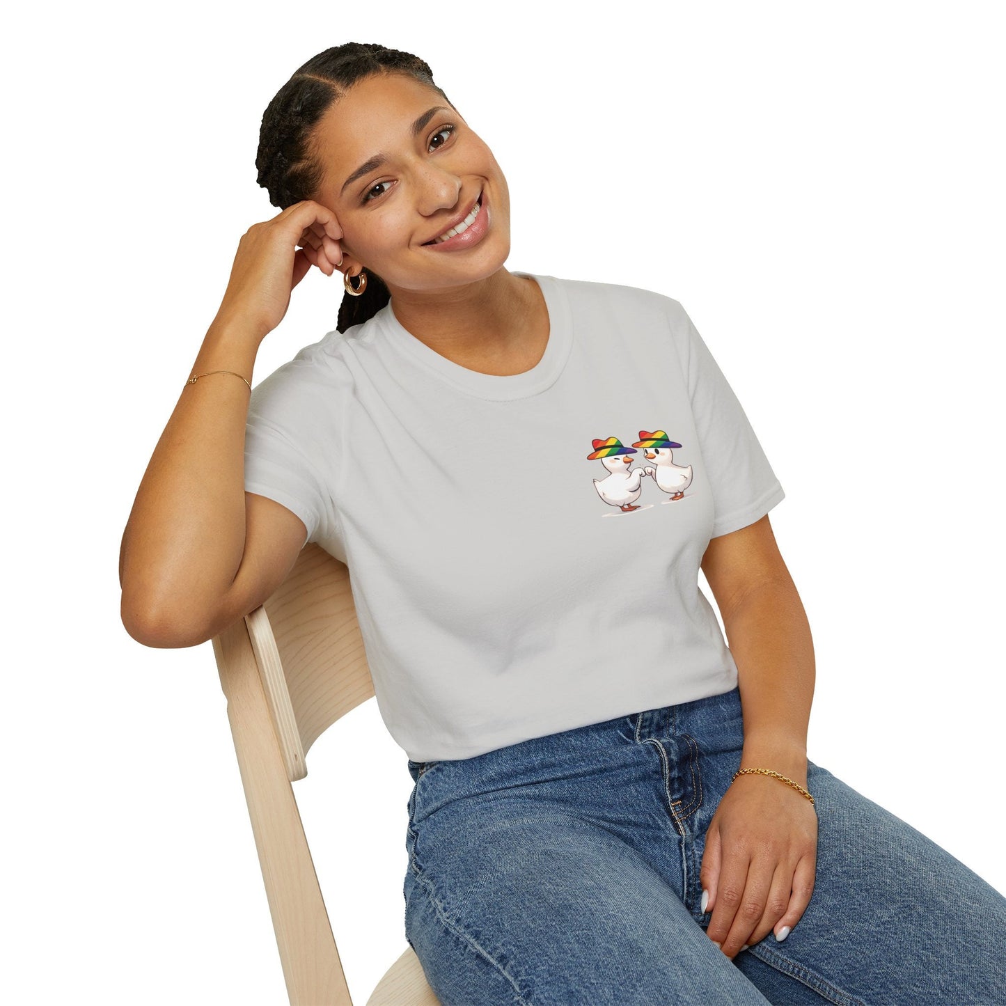 Funny Goose Pride Shirt, Baby Goose Bumps Shirt, Unisex Goose Shirt for Pride Month, Pride Goose, LGBTQ Pride Silly Goose Tshirt