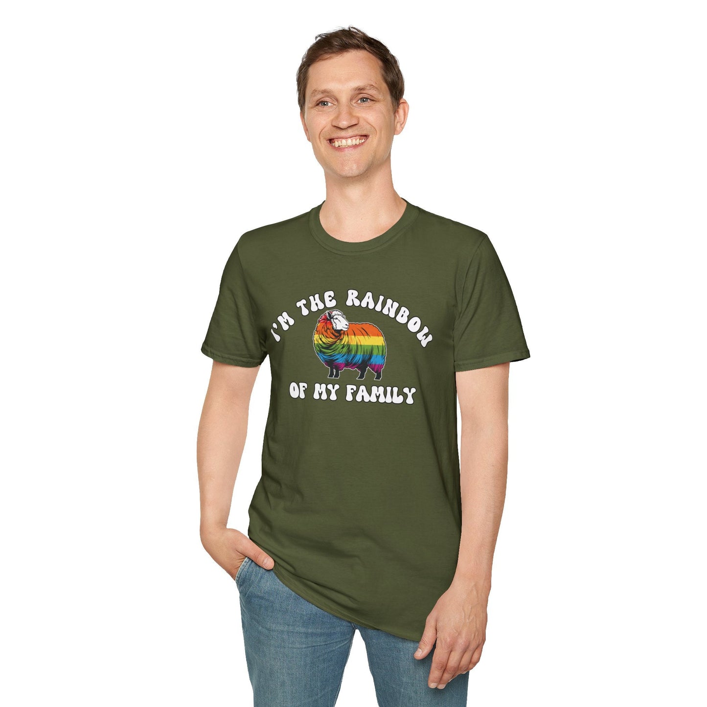 Funny Pride Shirt, Rainbow Sheep T-Shirt, Gay Lesbian Trans Pride Shirt, LGBTQ Gift, Pride Month Equality Gay Rights T Shirt, Ally shirt