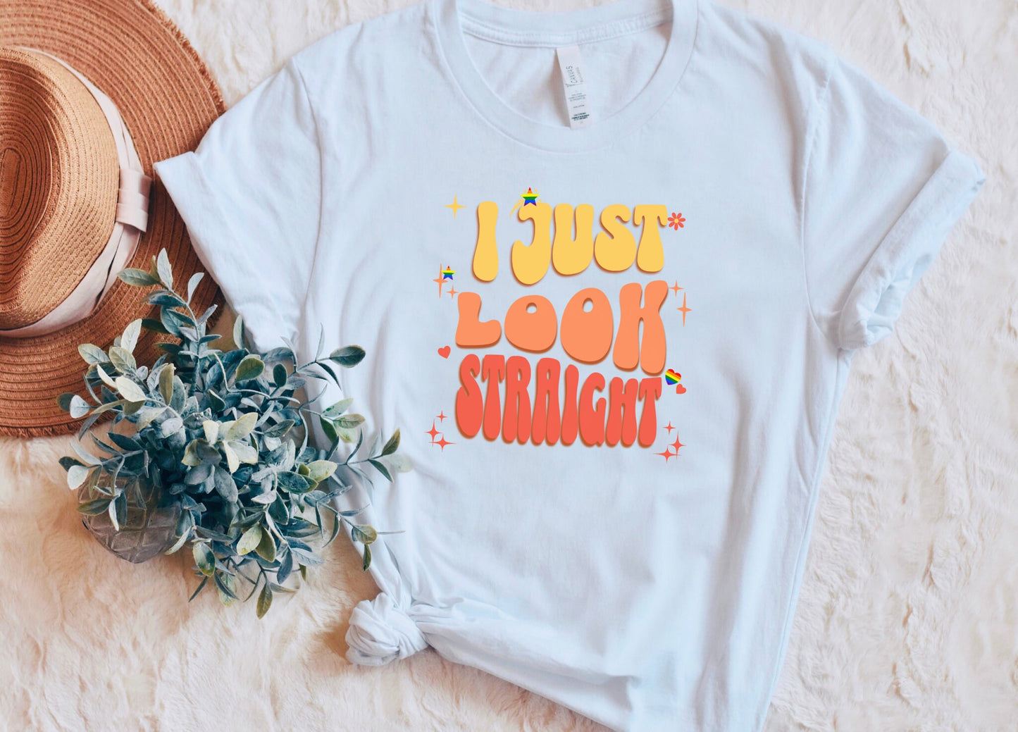 I Just Look Straight Shirt, LGBTQ Shirt Gift, Pride Month Shirt, Lesbian Gift, Queer Shirt, Gay pride shirt, Funny Pride Shirt