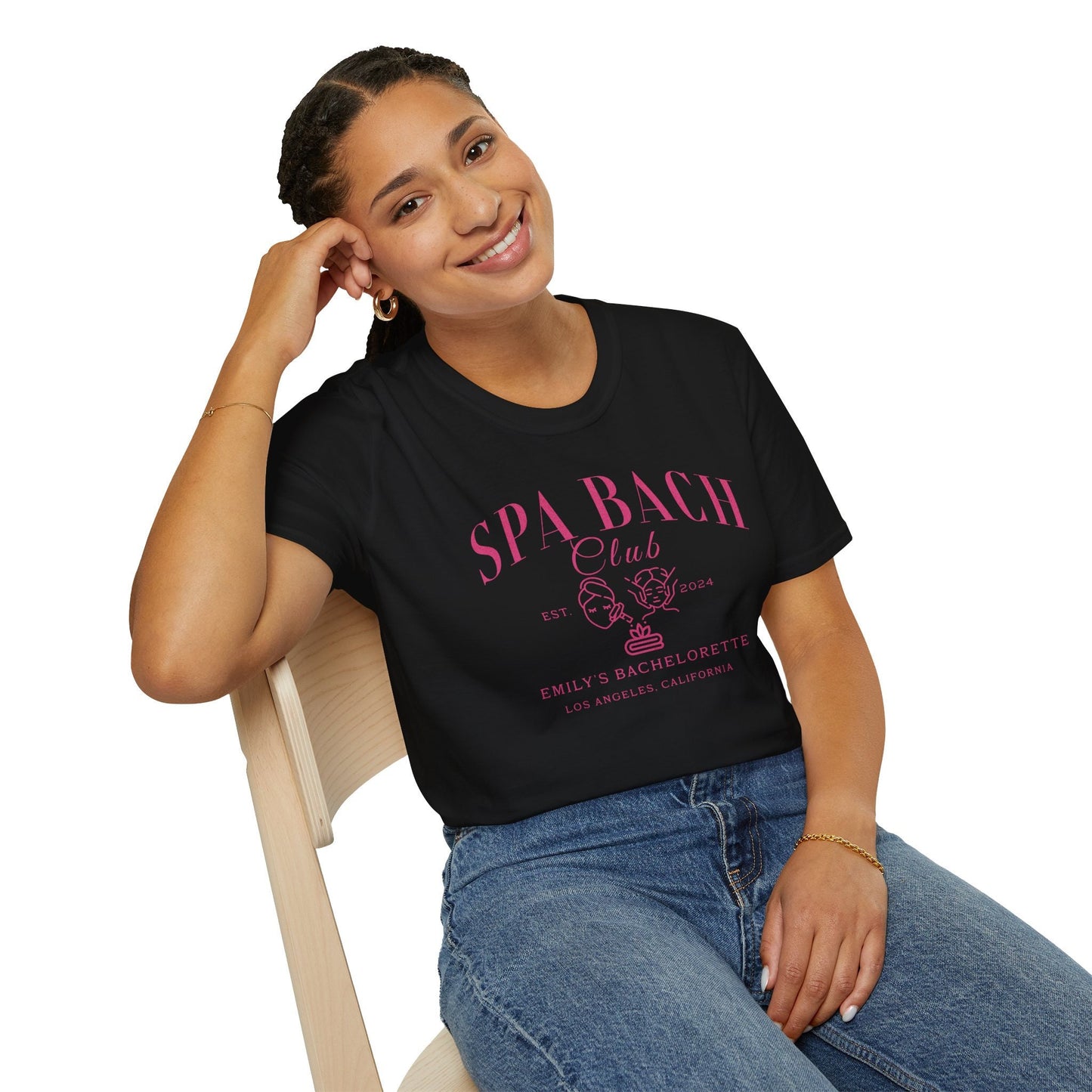 Custom Spa Bachelorette Party Shirts,Personalized Bridesmaid Shirts, Custom Bachelorette Shirt, Bridal Party, Spa Bach Club Tshirt for Bride