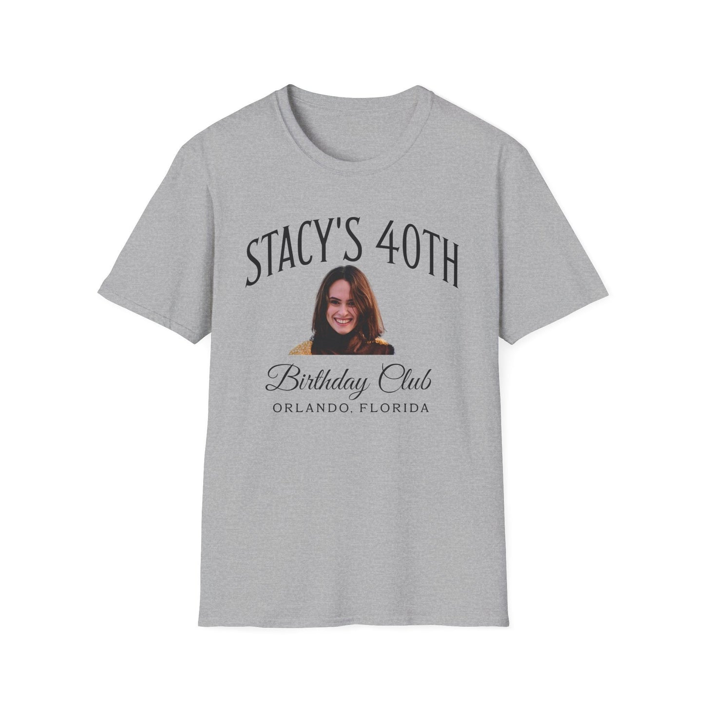 Personalized Name and Photo Birthday Shirt, Matching Birthday Party Shirts,Custom Face Photo Shirt for 30th 40th 50th Birthday Trip Gift