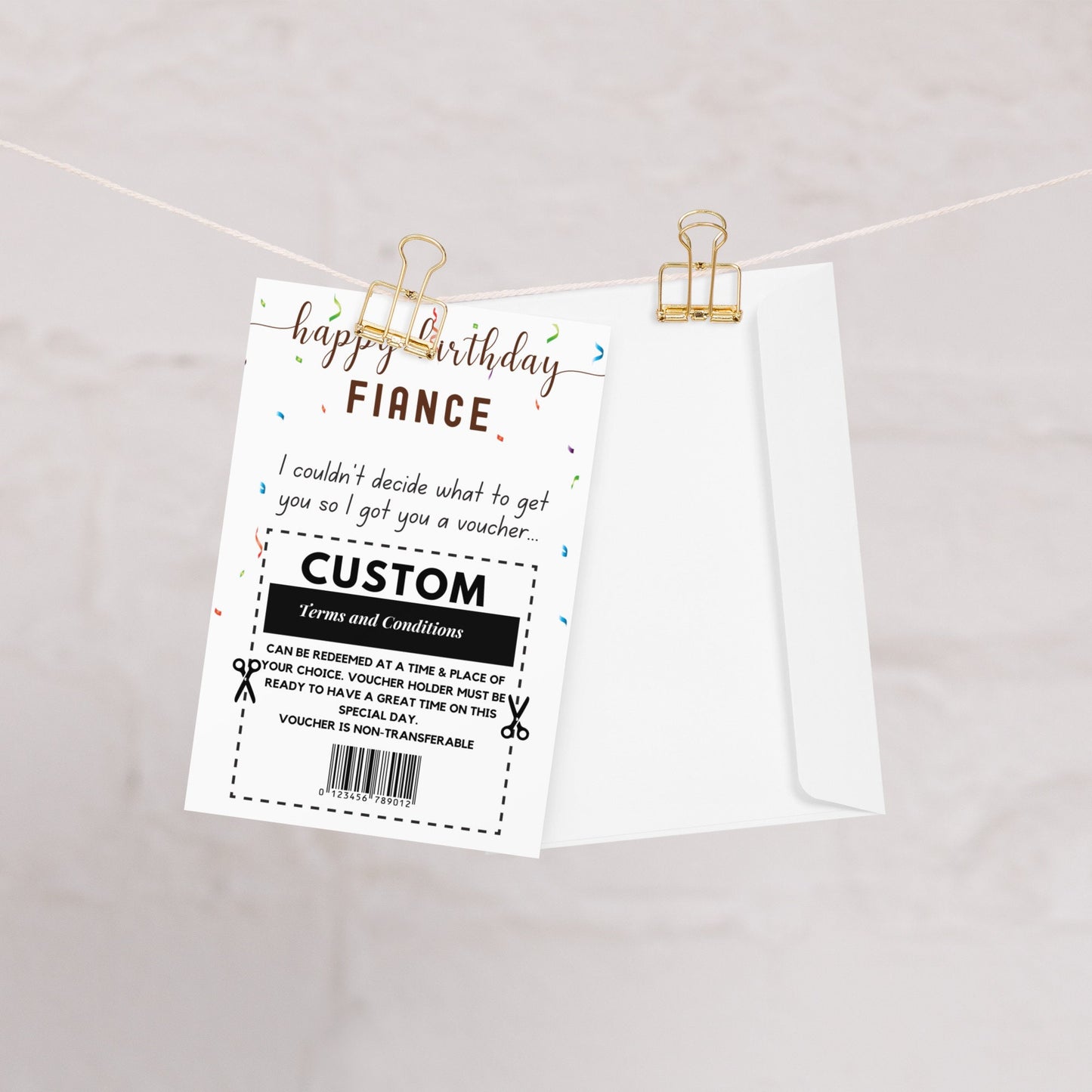 Custom Fiance Birthday Card, Birthday Card for Fiance, Relationship gift, Engaged Couple Birthday Gift, Fiance Card, Fiance Gift