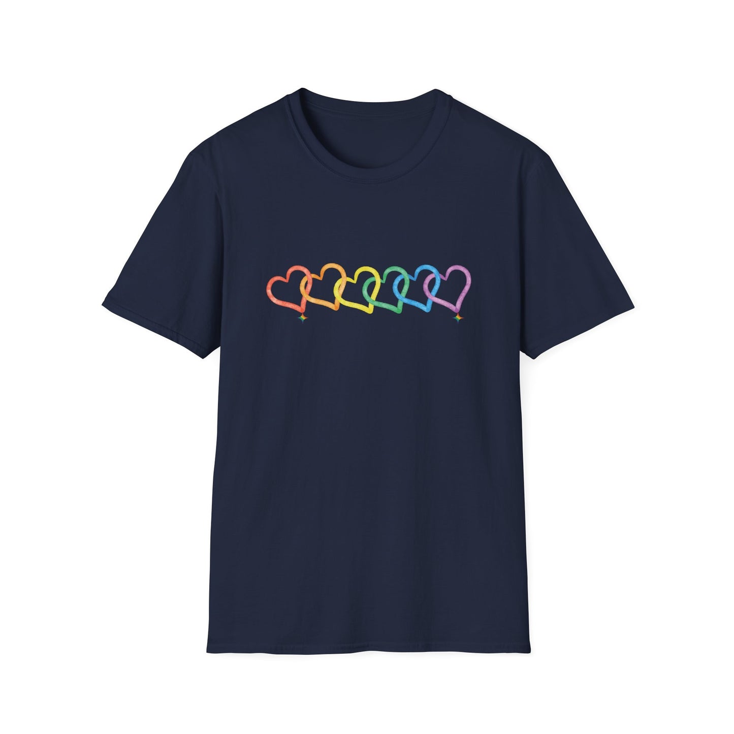 Rainbow Heart Shirt, Love is Love, LGBTQ Pride Shirt, Rainbow TShirt for Pride Month Gift, Gay Lesbian Birthday Gift, Pride Shirt Unisex