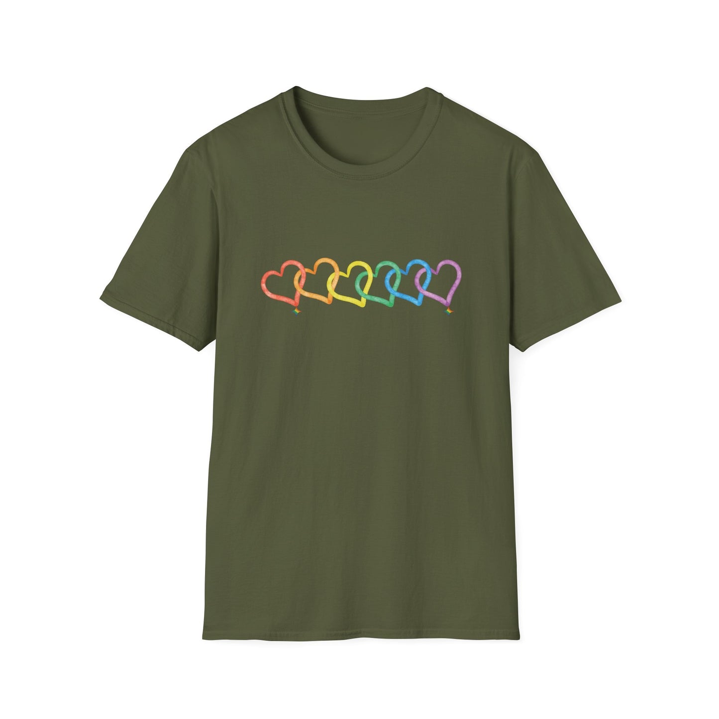 Rainbow Heart Shirt, Love is Love, LGBTQ Pride Shirt, Rainbow TShirt for Pride Month Gift, Gay Lesbian Birthday Gift, Pride Shirt Unisex